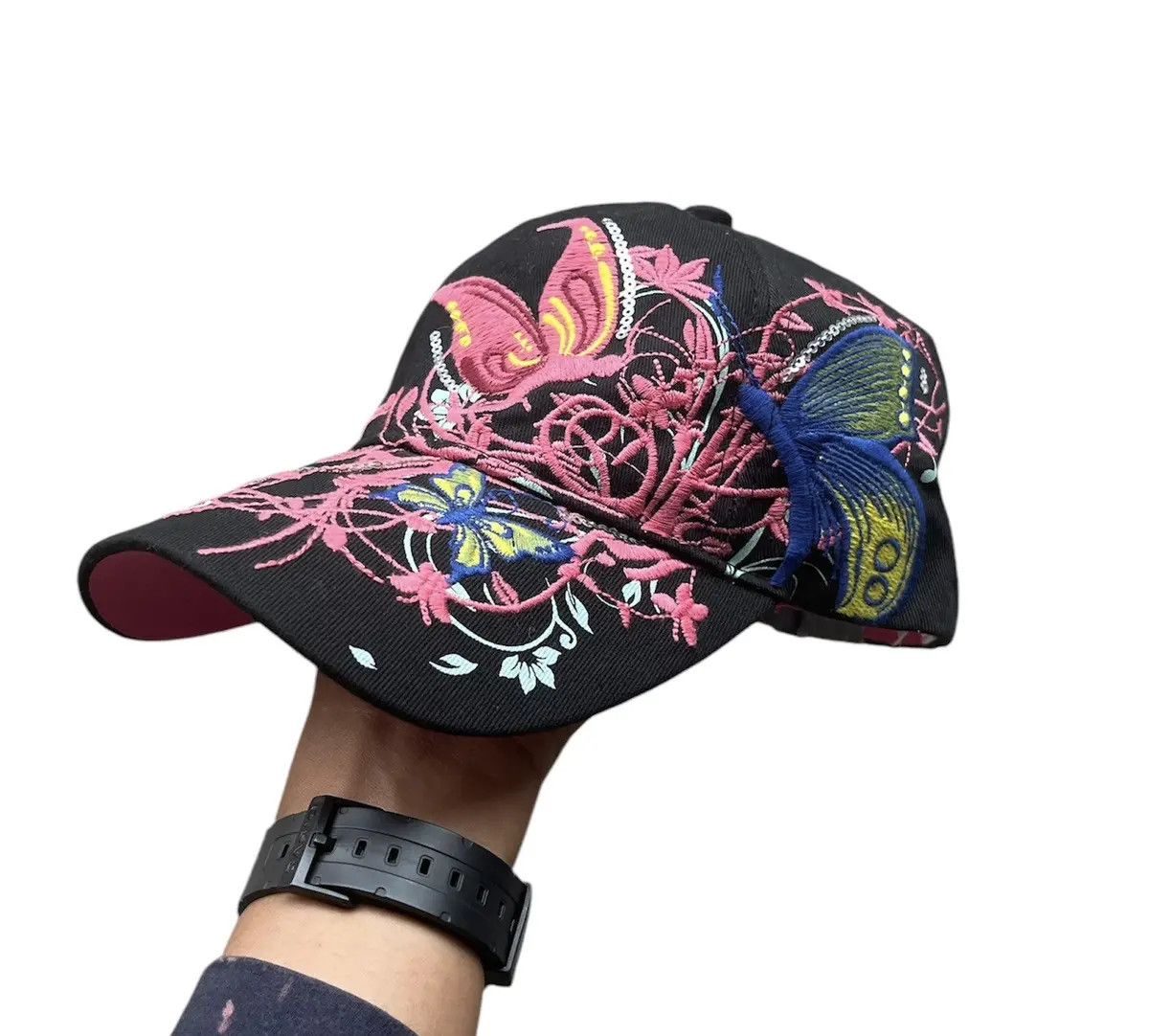 Hysteric Glamour Gothic Japanese Poem Flower Butterfly Tribal Hat LGB Size ONE SIZE - 1 Thumbnail