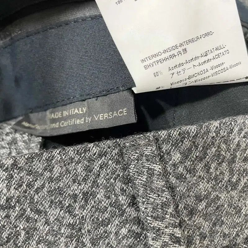 Versace Versace Gray Wool Casual Men's Pants . Size US 26 / EU 42 - 4 Thumbnail