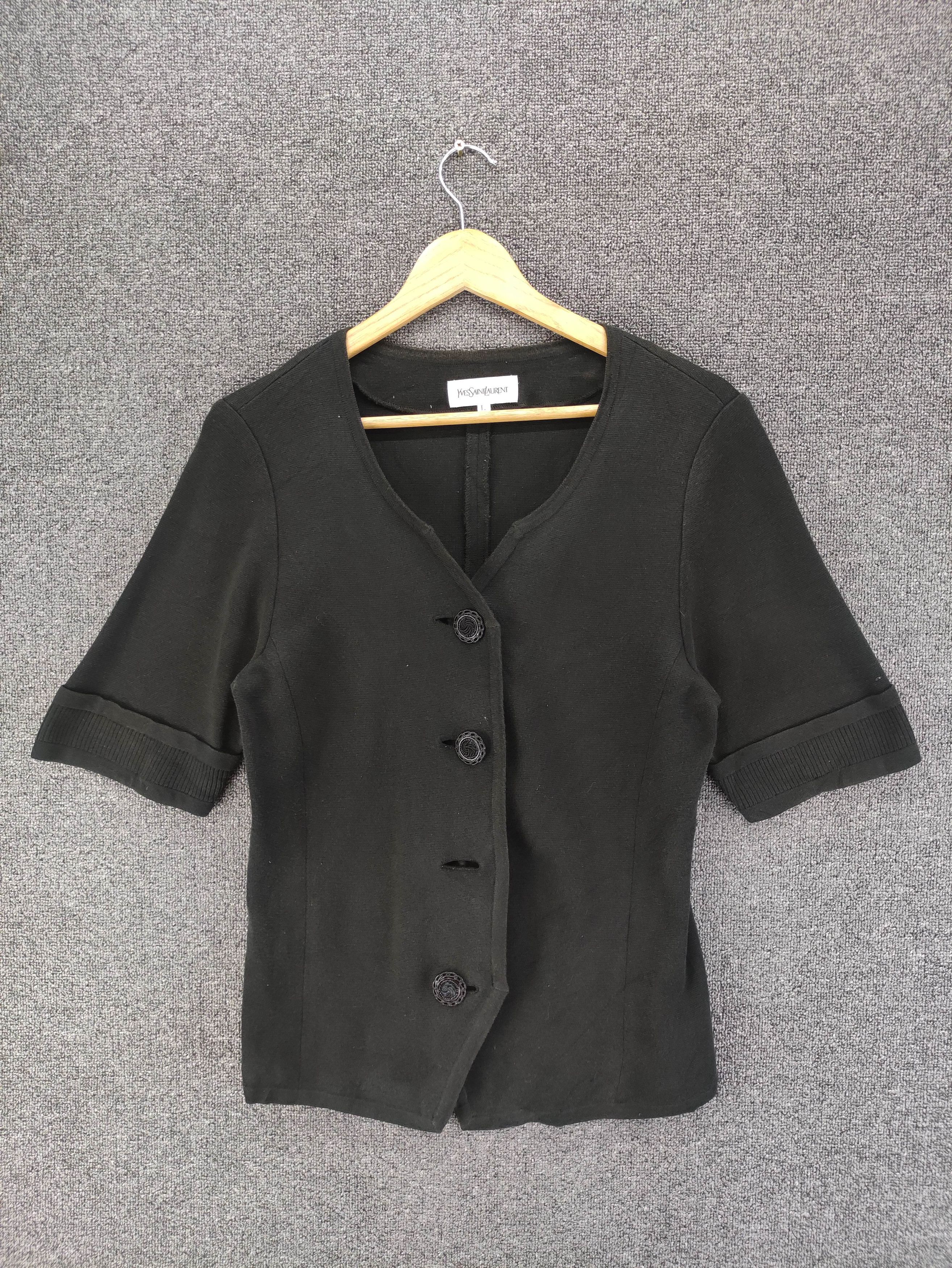 Yves Saint Laurent Vintage Yves Saint Laurent Cardigan Short Sleeve Size S / US 4 / IT 40 - 1 Thumbnail