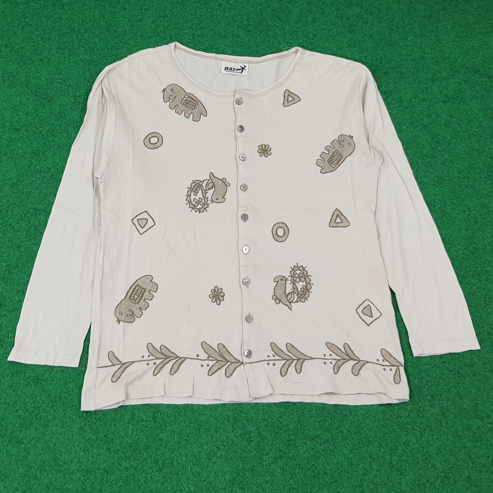 Hai Sporting Gear Vintage Hai Sporting Gear Embroidery Cardigan C276N59 Size M / US 6-8 / IT 42-44 - 1 Thumbnail