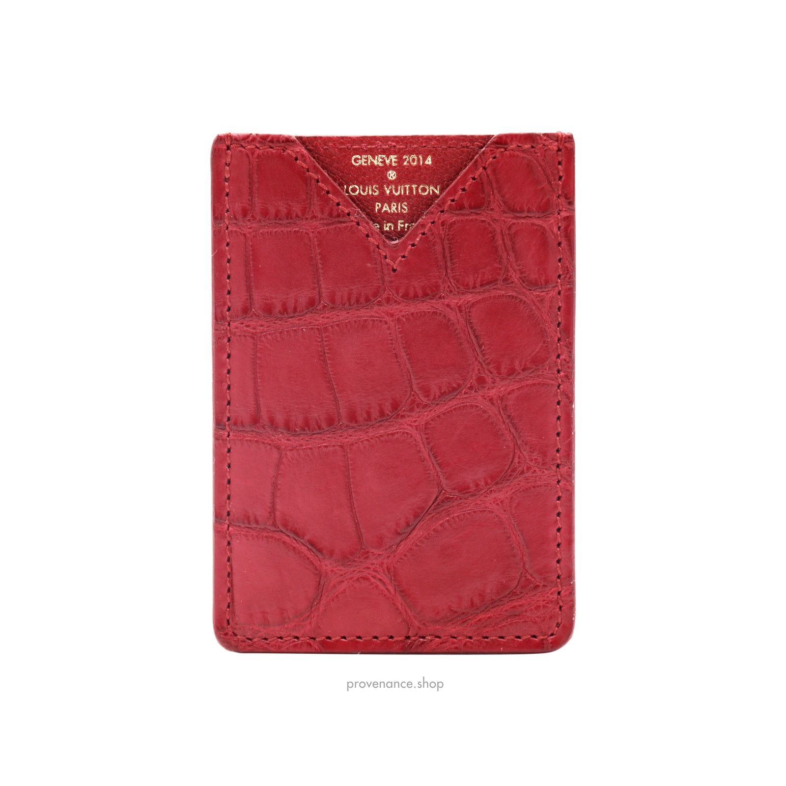 Louis Vuitton 🔴 Louis Vuitton Genève Card Wallet - Red Alligator Leather Size ONE SIZE - 2 Thumbnail