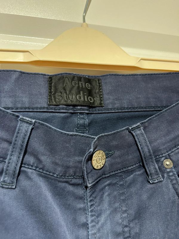 Acne Studios Navy skinny trousers Size US 32 / EU 48 - 2 Thumbnail