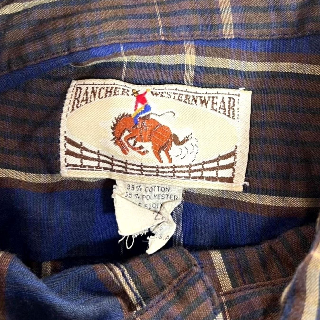 Vintage VINTAGE Rancher Westernwear Check Popper Long Sleeve Cowboy Western Shirt XXL Men Size US XXL / EU 58 / 5 - 3 Thumbnail