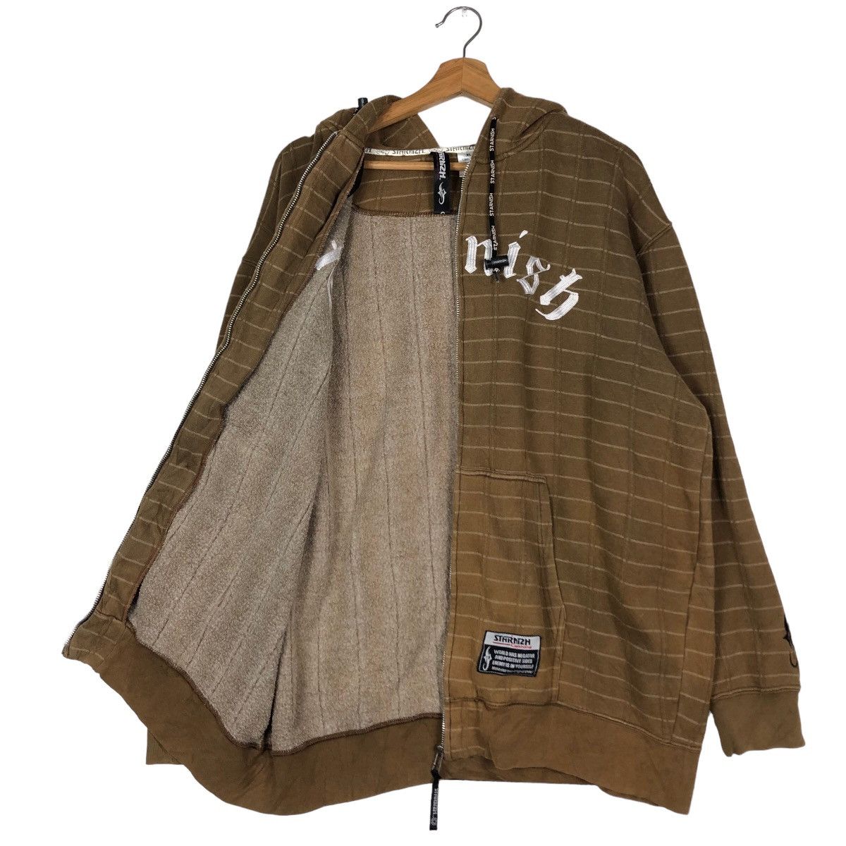 Japanese Brand 🔥Vintage Starnish Hoodie Zipper Jacket Big Logo Streetwear Size US XL / EU 56 / 4 - 13 Thumbnail