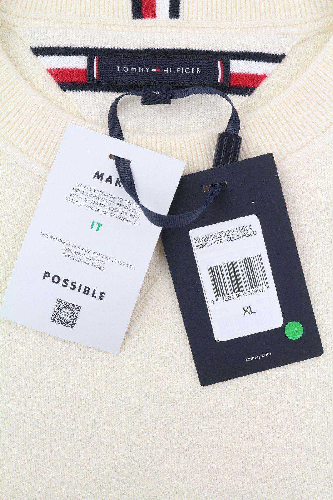 Tommy Hilfiger MONOTYPE COLOURBLOCK CREW NECK XL Pullover 85320 Size US XL / EU 56 / 4 - 9 Thumbnail