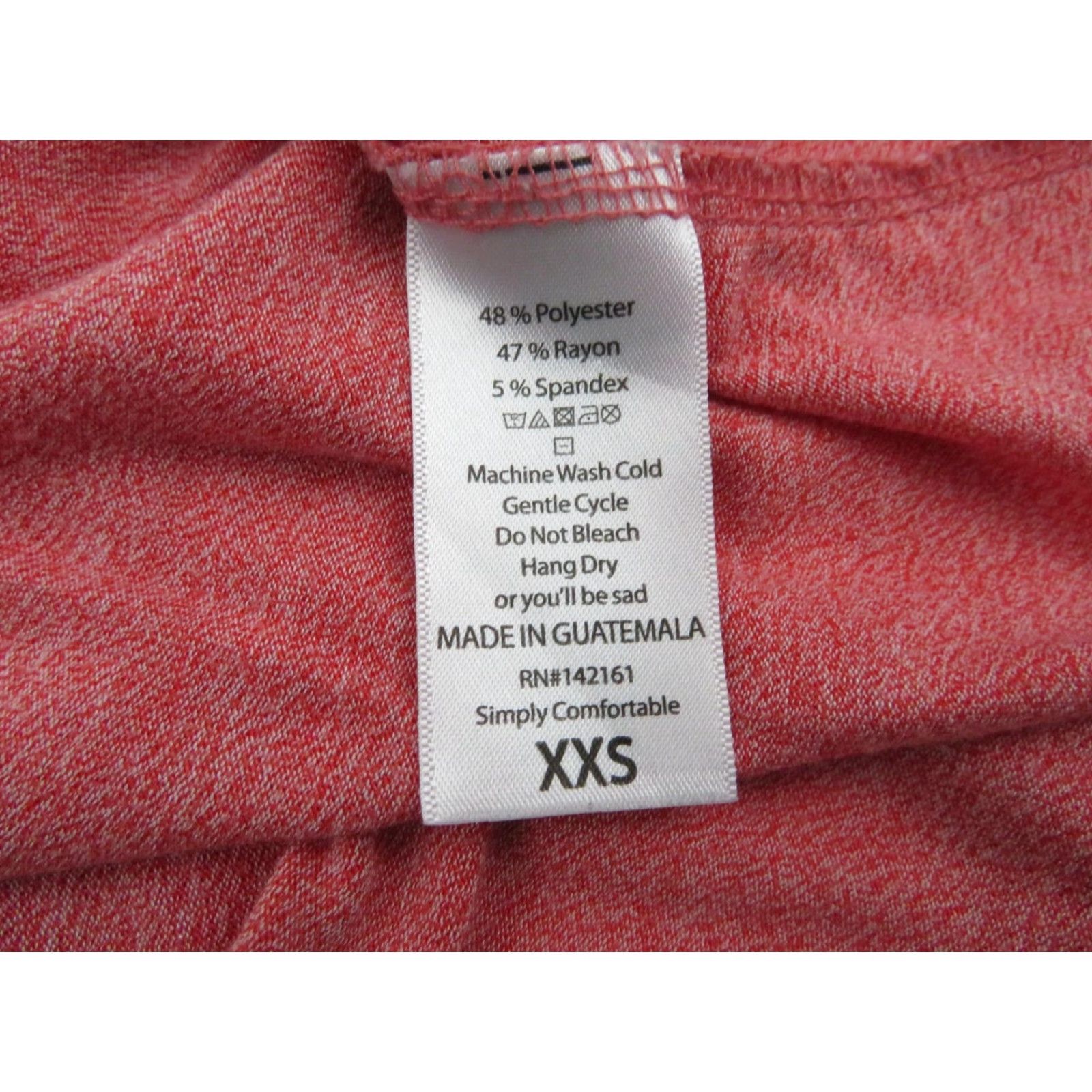 Vintage LULAROE Irma T Shirt Tunic Top Tee 2XS Solid Red Stretch Unicorn Summer Ladies Size XXS / US 00 / IT 34 - 7 Thumbnail