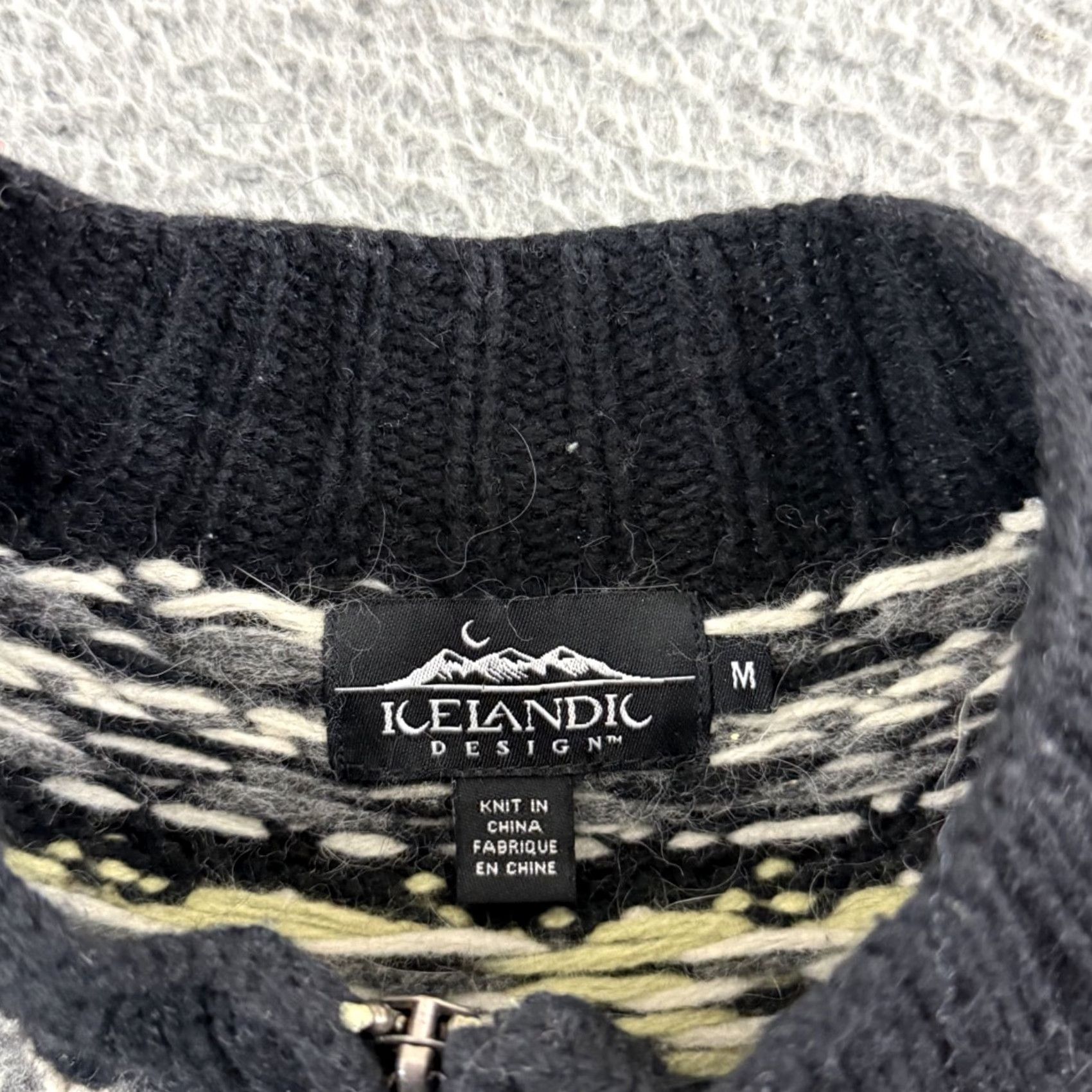 Vintage VINTAGE Icelandic Design Sweater Womens M Angora Lambswool Zip Nordic Outdoor Size M / US 6-8 / IT 42-44 - 6 Thumbnail