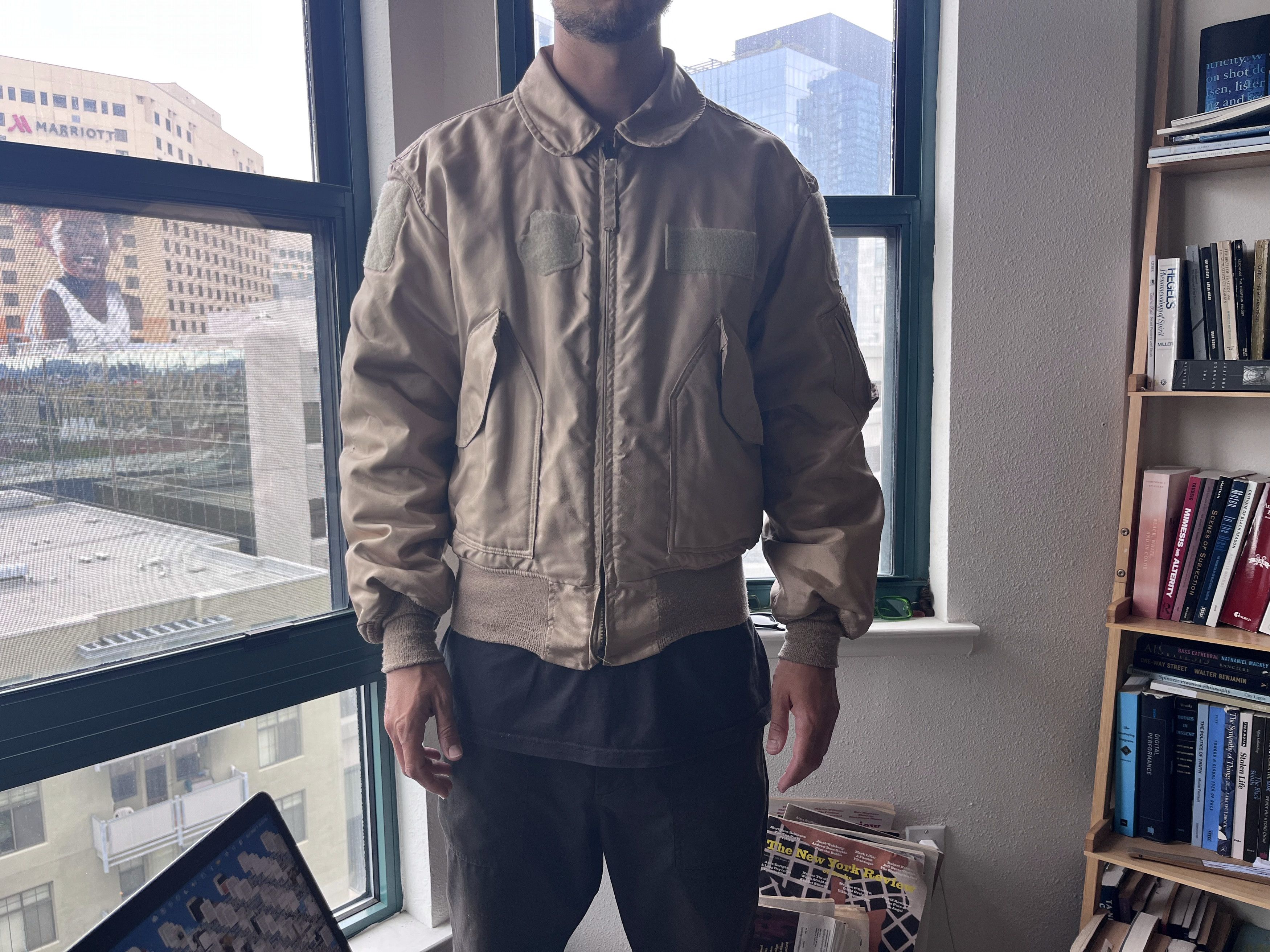 Vintage Gold Vintage Military Surplus Air Force Bomber Jacket Size US L / EU 52-54 / 3 - 4 Thumbnail