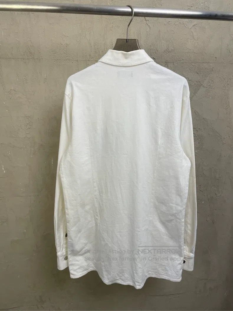 Raf Simons Raf Simons White leather logo portrait print long-sleeved Size US M / EU 48-50 / 2 - 2 Thumbnail