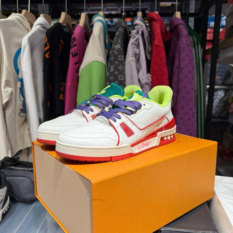 Louis Vuitton Louis Vuitton Trainer Upcycling Green Casual Sneakers 0079 Size US 10.5 / EU 43-44 - 1 Thumbnail