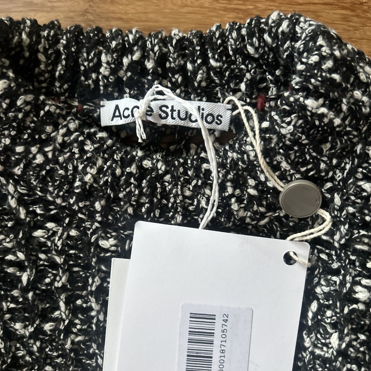 Acne Studios Acne Studios Black & White Open Knit Dress Size M / US 6-8 / IT 42-44 - 7 Thumbnail