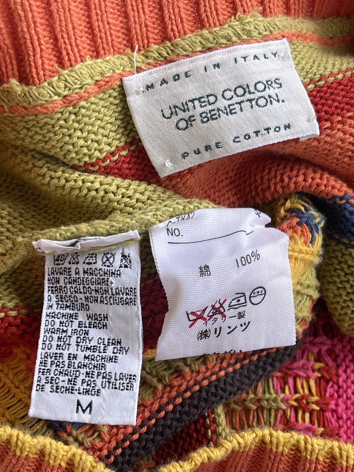 United Colors Of Benetton United Colors Of Benetton Multicolor Knit Sweater Oversize Size M / US 6-8 / IT 42-44 - 11 Thumbnail