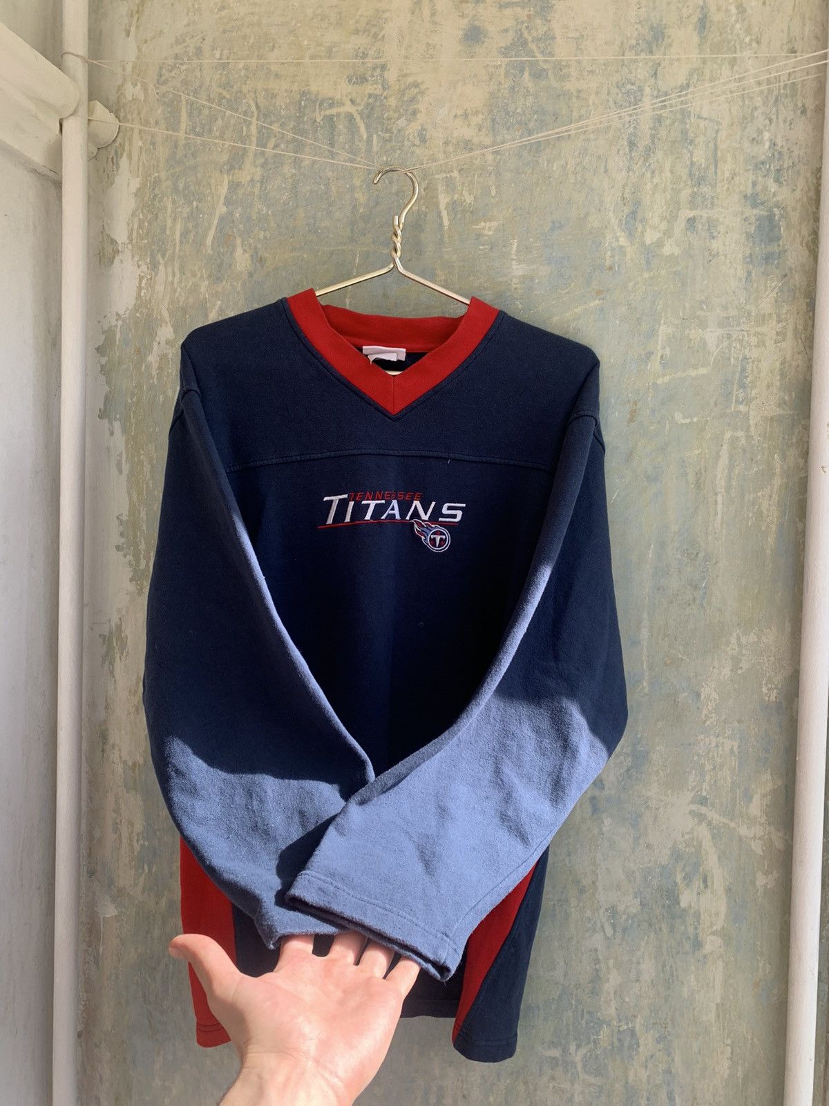 NFL × Vintage Vintage Rare NFL Football Tennessee Titans Sweatshirt Crewne Size US M / EU 48-50 / 2 - 3 Thumbnail