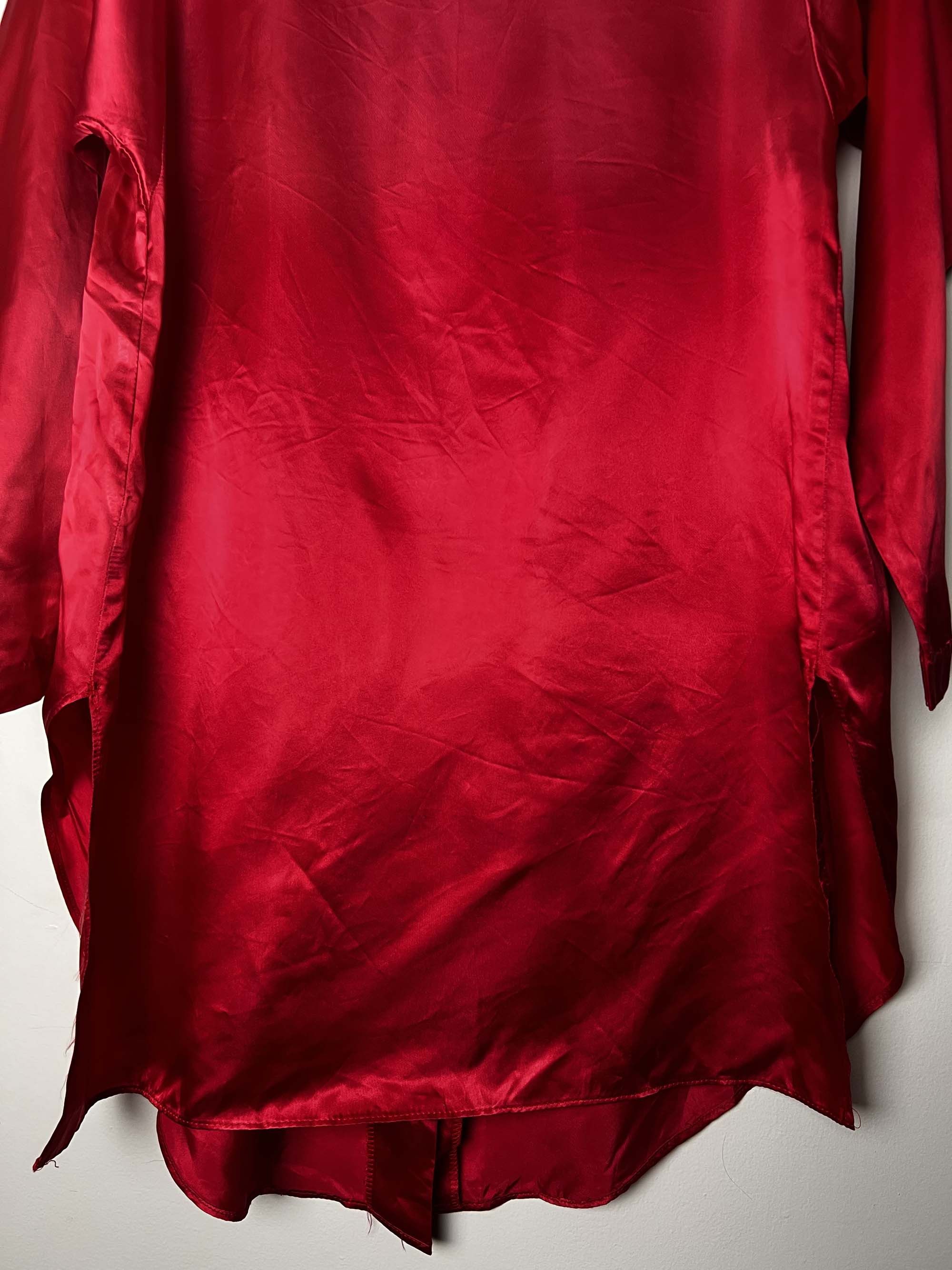 Vintage Vintage 1970's Red Mary Jane by Corey of CA, USA Shirt Dress Size S / US 4 / IT 40 - 11 Thumbnail