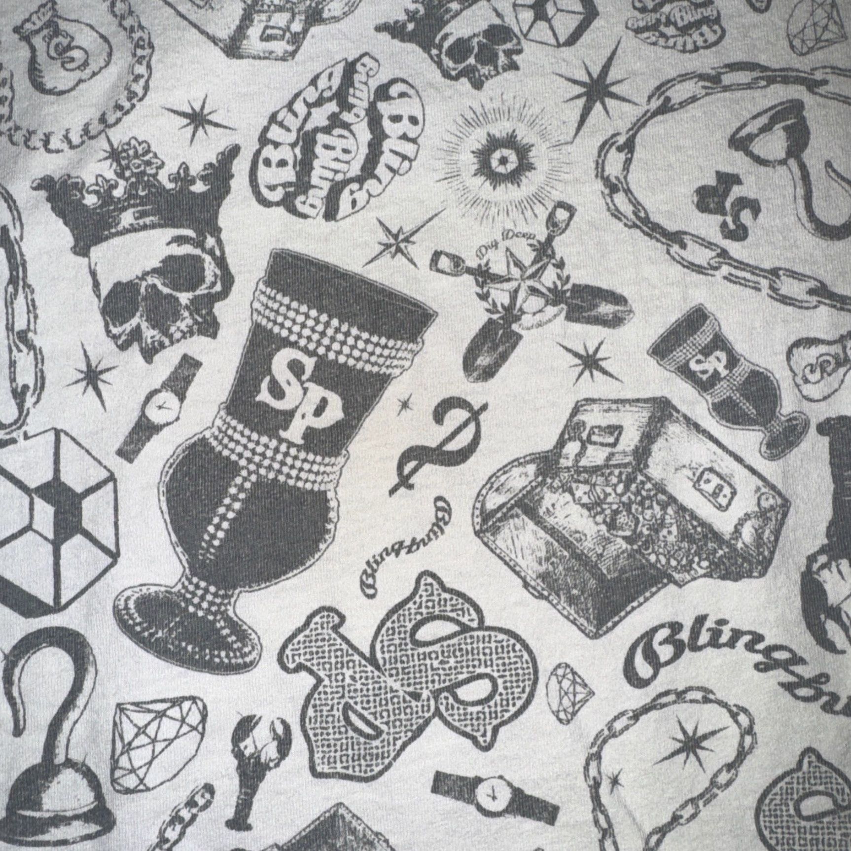 Southpole VINTAGE Southpole All Over Print T-Shirt XL Men White Size US XL / EU 56 / 4 - 2 Thumbnail