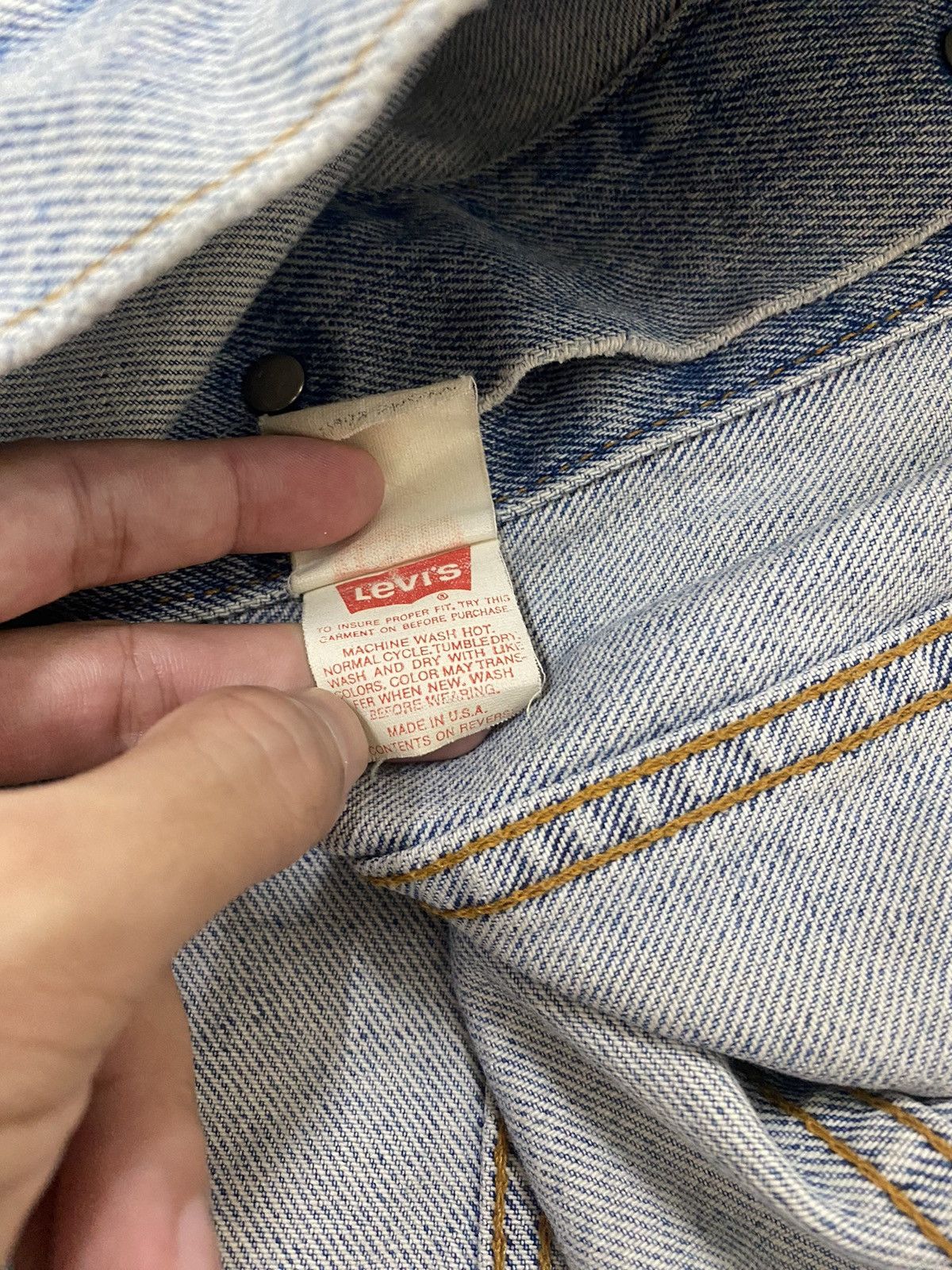 Levi's 1990s LEVIS TYPE 3 TRUCKER JACKET DENIM Size US M / EU 48-50 / 2 - 13 Thumbnail