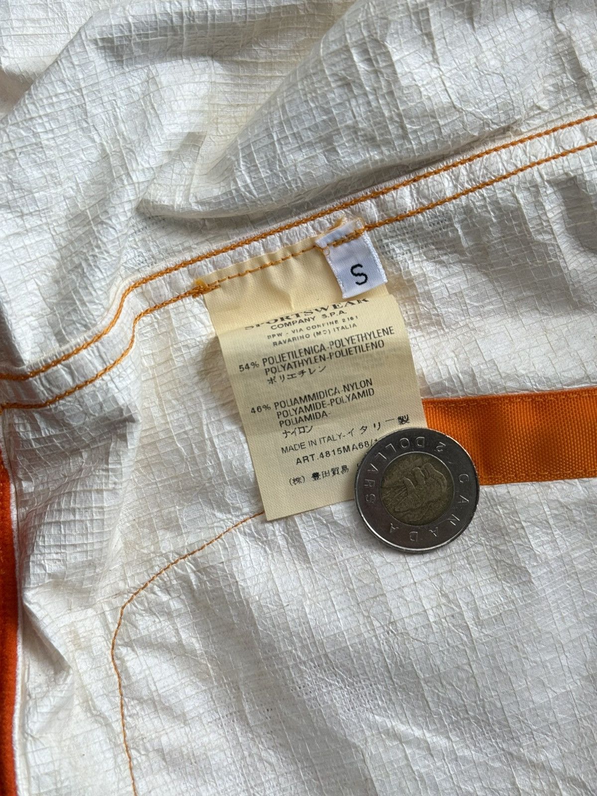 C.P. Company × Massimo Osti × Stone Island Stone Island 2008 snowflake tyvek bomber jacket Size US S / EU 44-46 / 1 - 6 Thumbnail