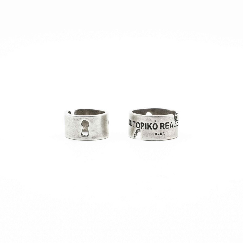 Jewelry Punk Jewelry Rings Open Size Chrome Ring (Size 7-13) Size ONE SIZE - 4 Thumbnail