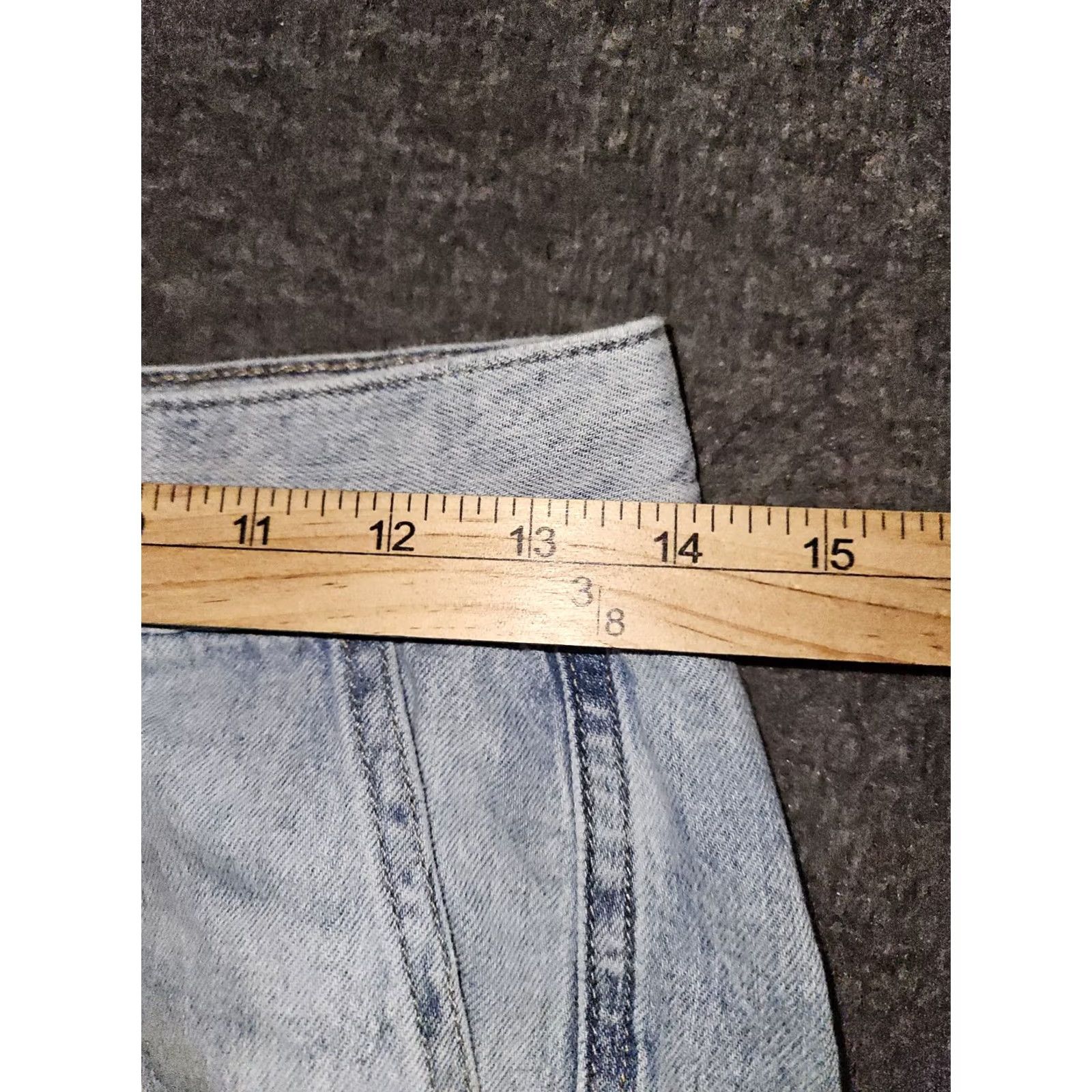 American Eagle Outfitters VINTAGE American Eagle Cargo Ankle Jeans Women's 2 Regular Mid Rise 80s 90s Baggy Blue Denim with Logo Pockets Mens? Size 26" / US 2 / IT 38 - 4 Thumbnail