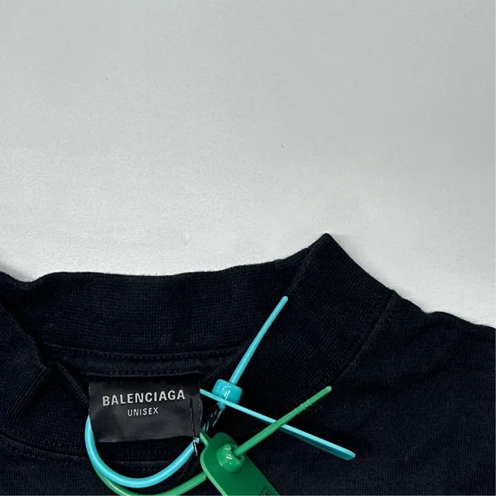 Balenciaga Balenciaga SS23 Logo Print Black T-Shirt 0079-2507 Size US M / EU 48-50 / 2 - 2 Thumbnail
