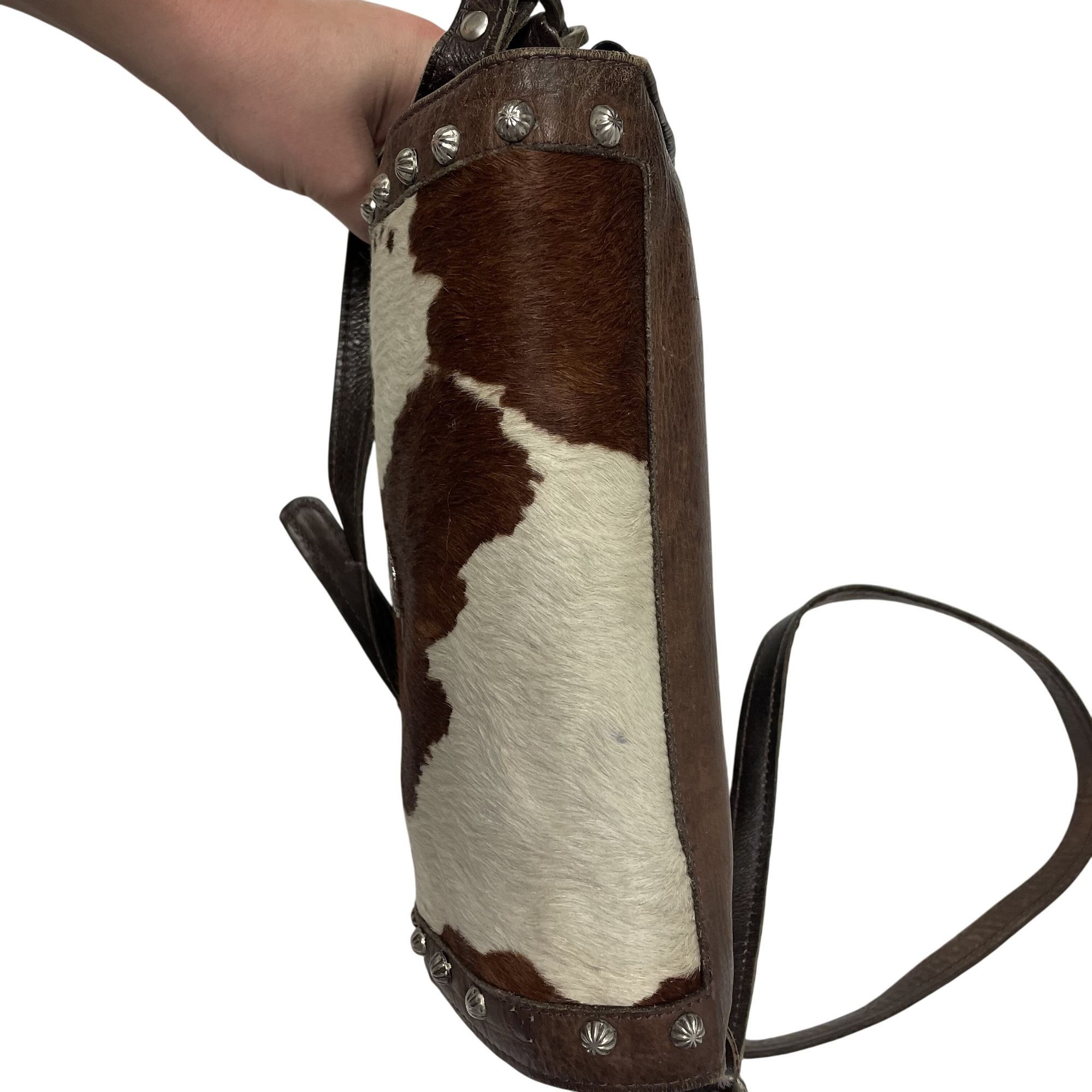 Other Vtg The American West Cowhide PONY HAIR Shoulder Bag Purse Size ONE SIZE - 12 Thumbnail