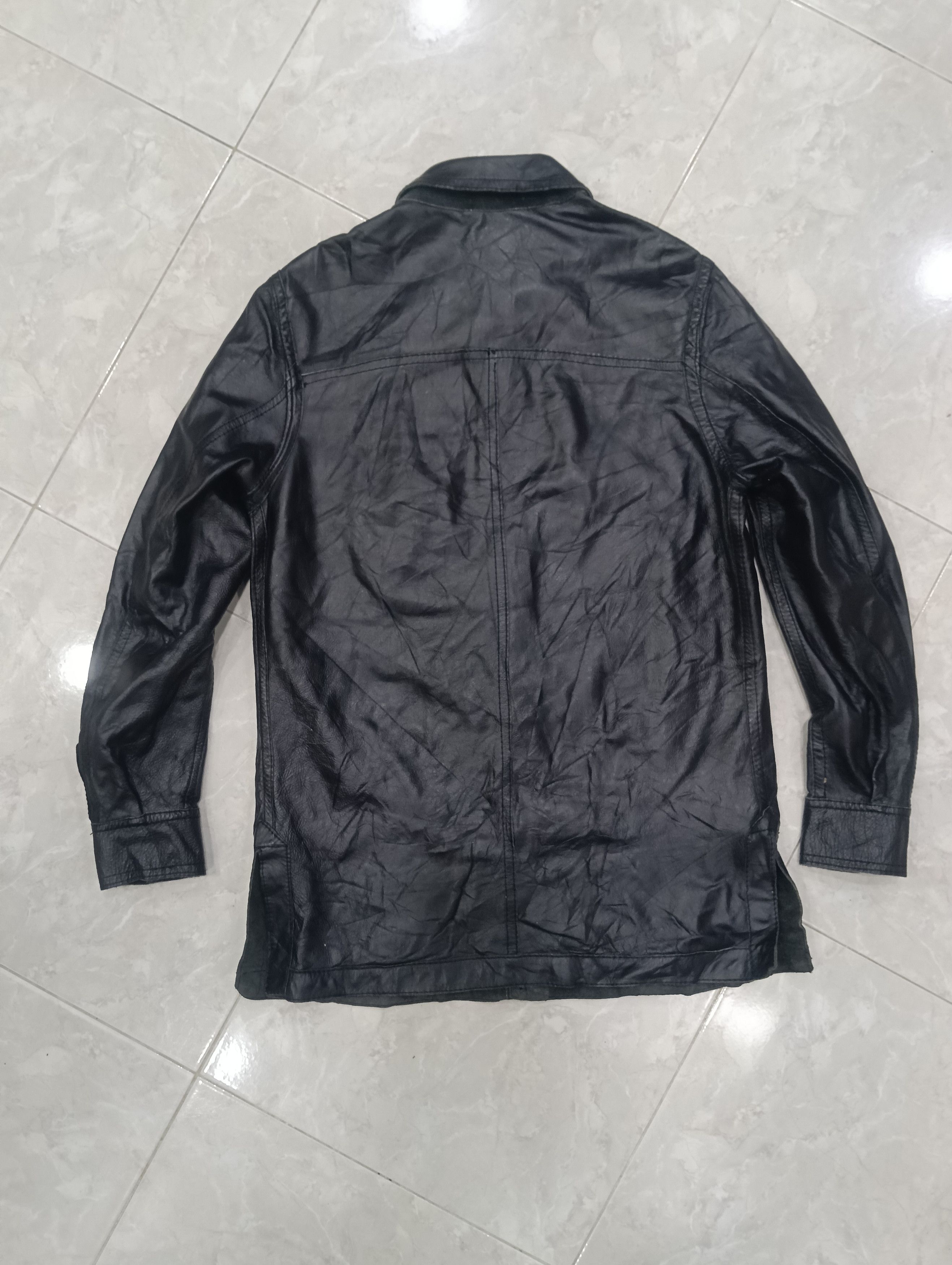 Yohji Yamamoto Vintage Unbrand Leather Jacket Riversible Size US L / EU 52-54 / 3 - 4 Thumbnail