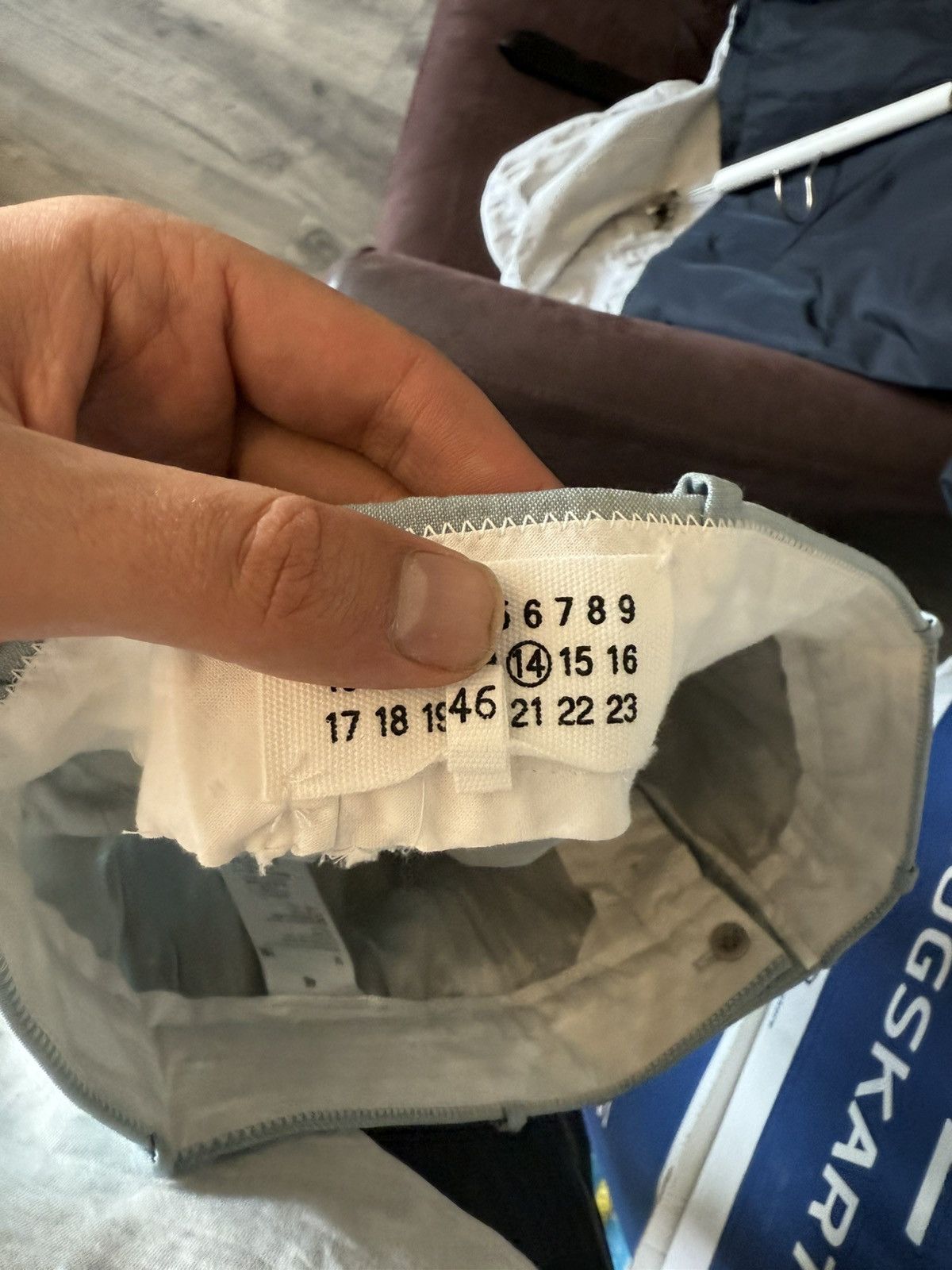 Maison Margiela Maison Margiela Blue Trousers in Wool-Mohair Blend Size US 30 / EU 46 - 12 Thumbnail