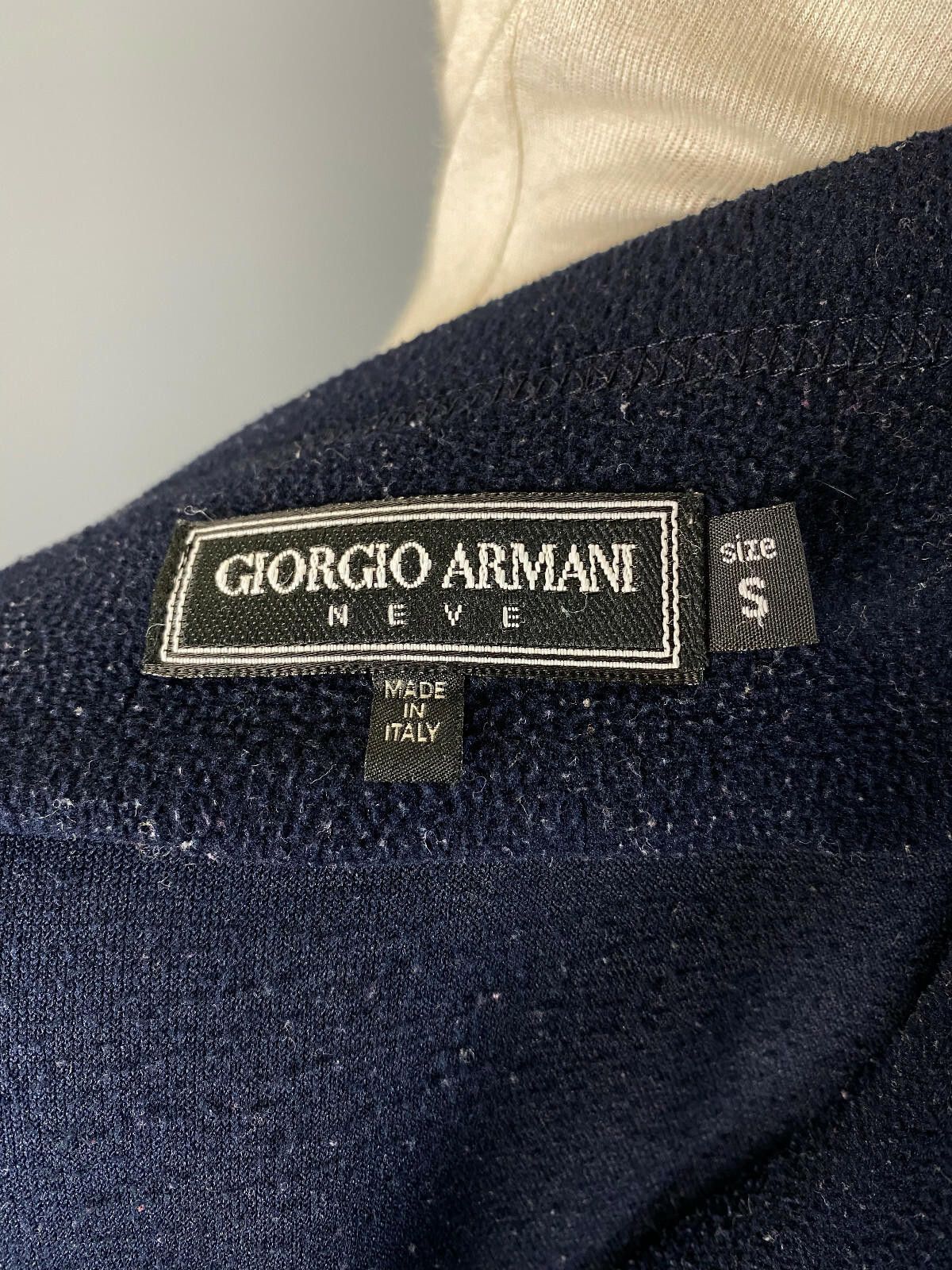 Giorgio Armani Ladies Giorgio Armani Navy Blue 1/4 Zip Sweater Size S Size S / US 4 / IT 40 - 9 Thumbnail