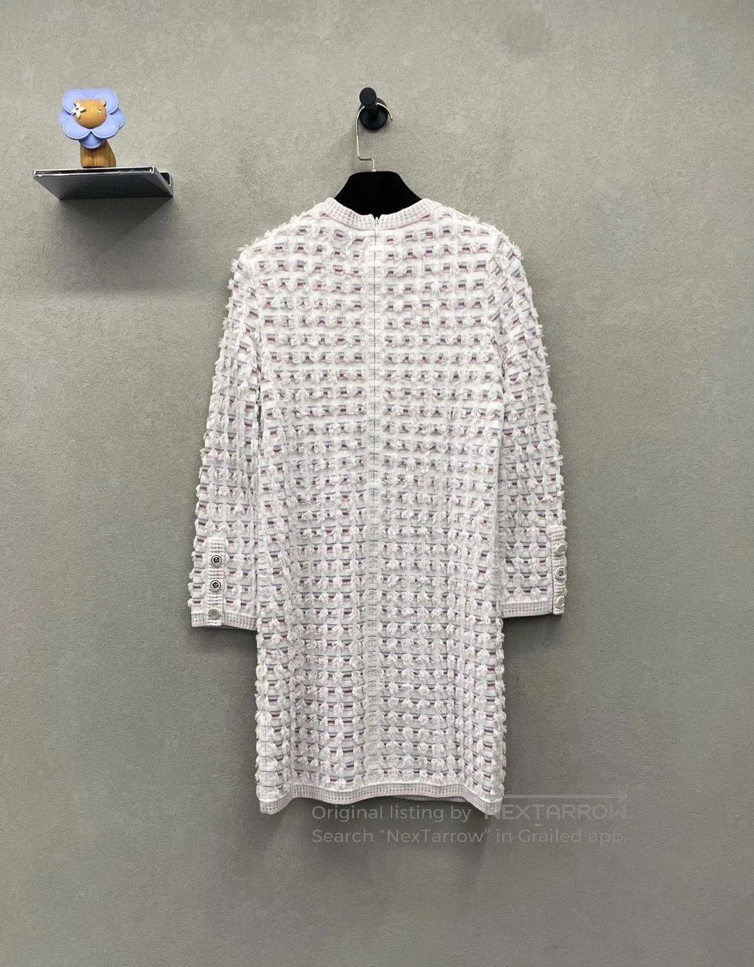 Chanel Chanel Pink White Tweed Dress. Size XXS / US 00 / IT 34 - 2 Thumbnail