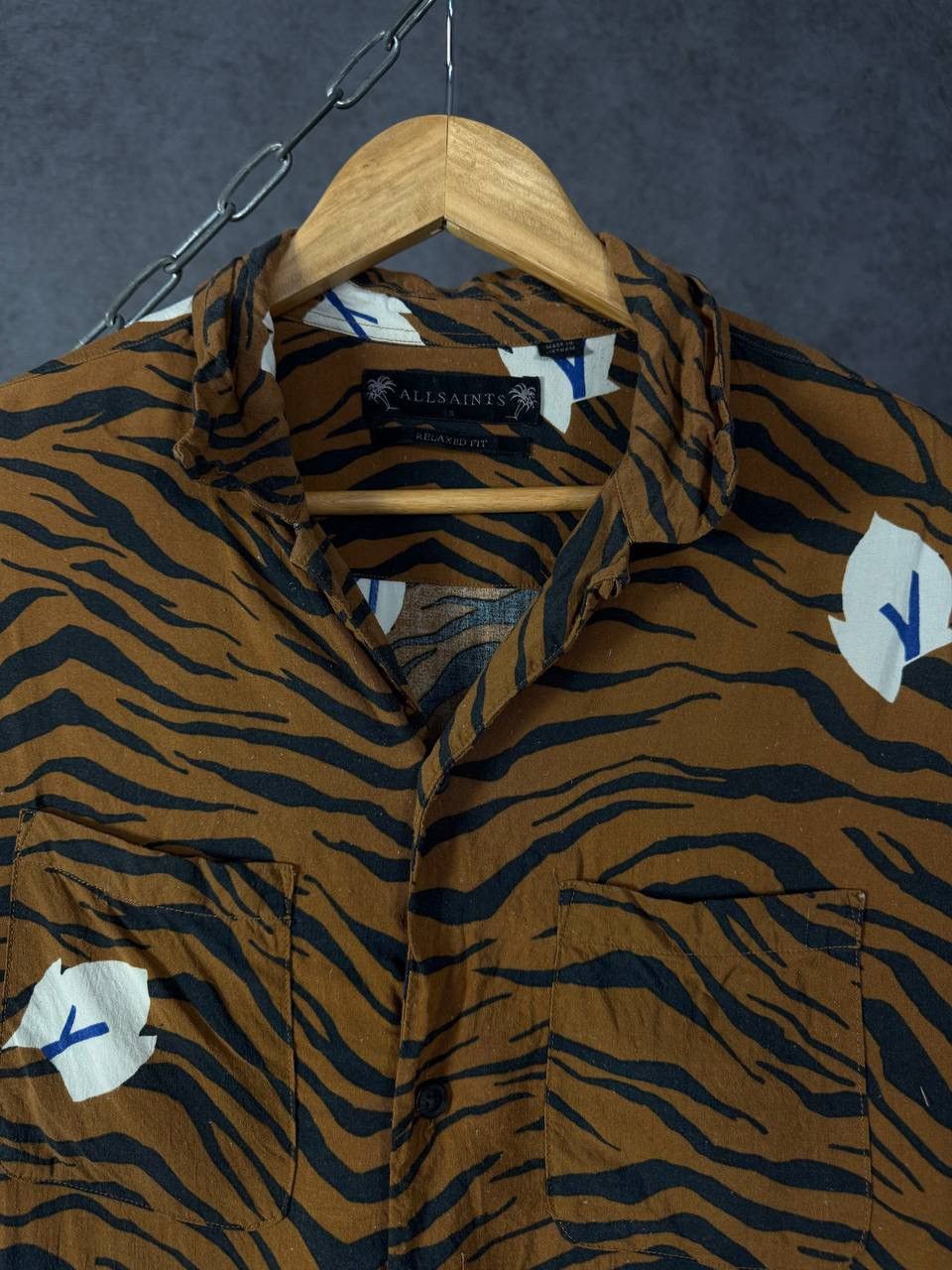 Allsaints Allsaints art crazy hawaiian shirt Size US S / EU 44-46 / 1 - 4 Thumbnail