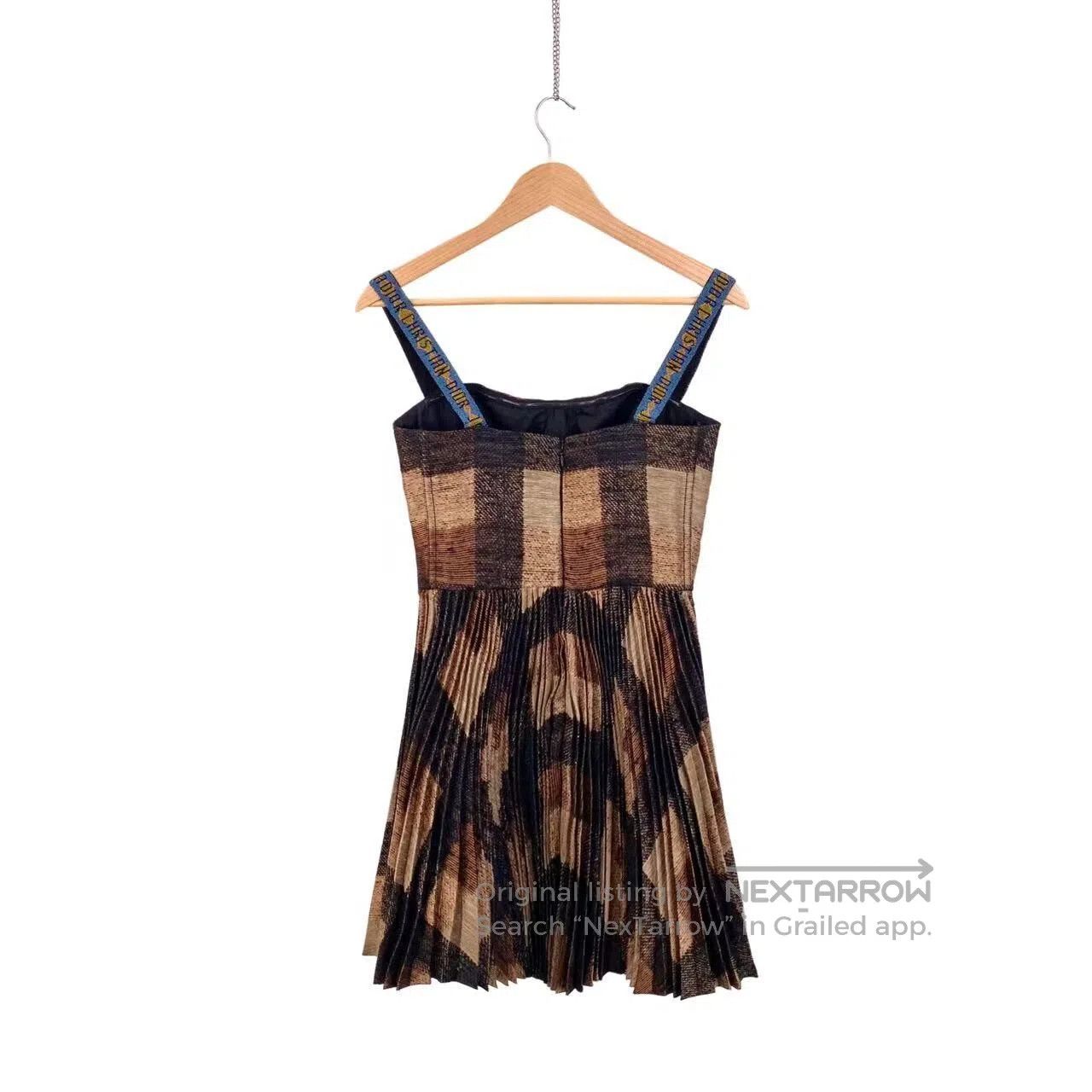 Dior Dior Slogan logo suspender pleated skirt| Size XXS / US 00 / IT 34 - 2 Thumbnail