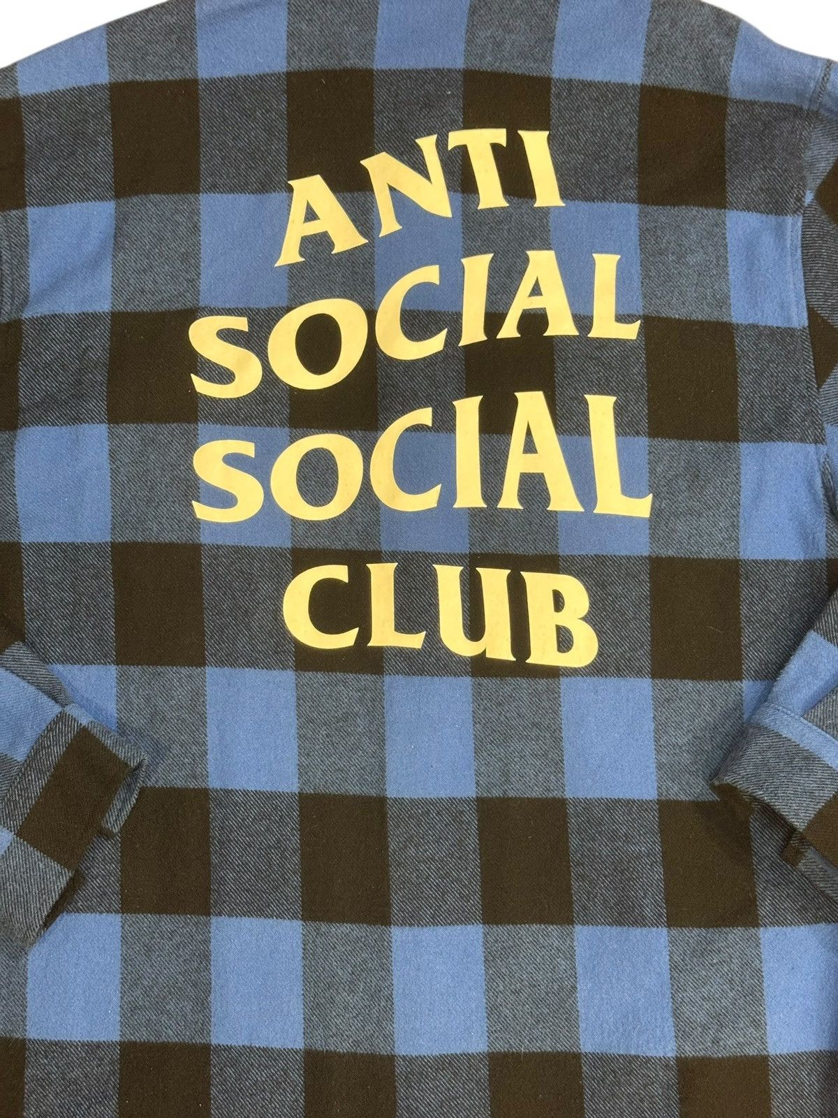 Anti Social Social Club Anti Social Social Club ASSC Blue Plaid BLUR Flannel XL New Size US XL / EU 56 / 4 - 6 Thumbnail