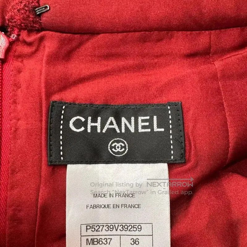 Chanel Chanel Colorblock Wool Skirt for Women . Size 22" - 5 Thumbnail