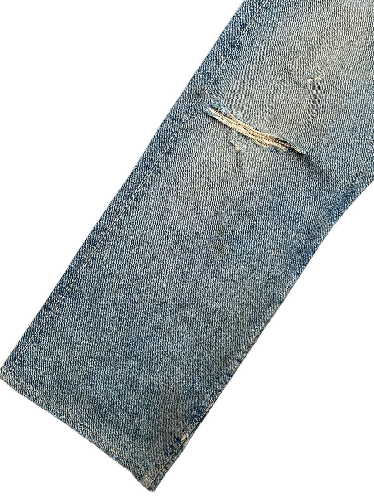 Kapital Thrashed Vintage Edwin 505 Selvedge Dirty Rusty Denim Jeans Size US 33 - 4 Thumbnail
