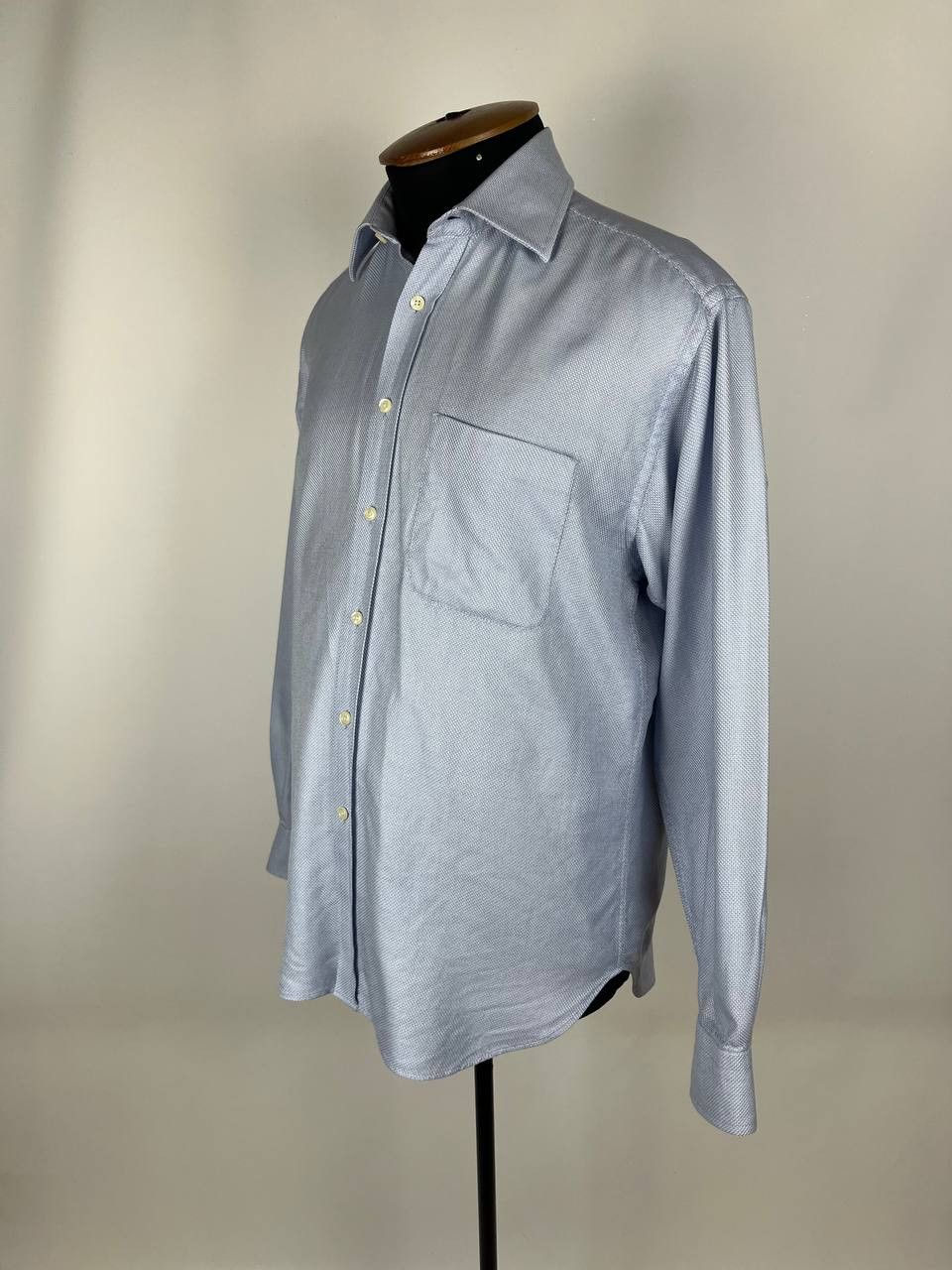 Yves Saint Laurent YVES SAINT LAURENT Menswear Size 16/41 Blue Long Sleeve Size US M / EU 48-50 / 2 - 2 Thumbnail