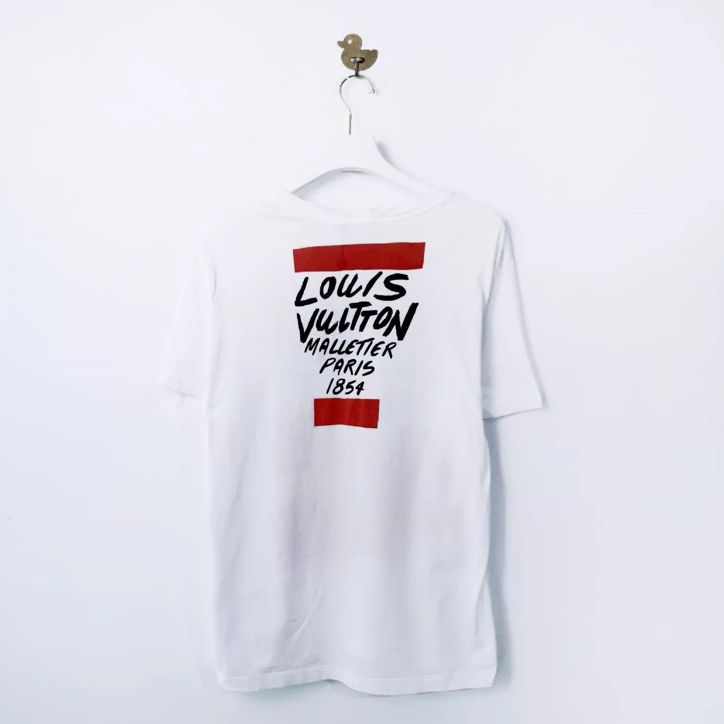 Louis Vuitton LV Coral Painted Print Crewneck Cotton Short Sleeve White Size US M / EU 48-50 / 2 - 2 Thumbnail
