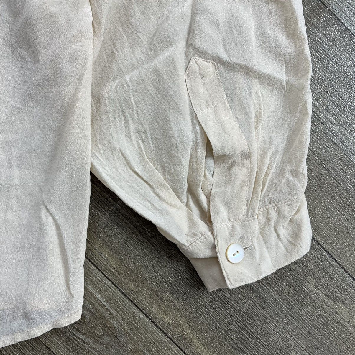 Burberry 1990s Vintage Burberrys Paris Italy Silk Shirt Luxury Size US M / EU 48-50 / 2 - 10 Thumbnail
