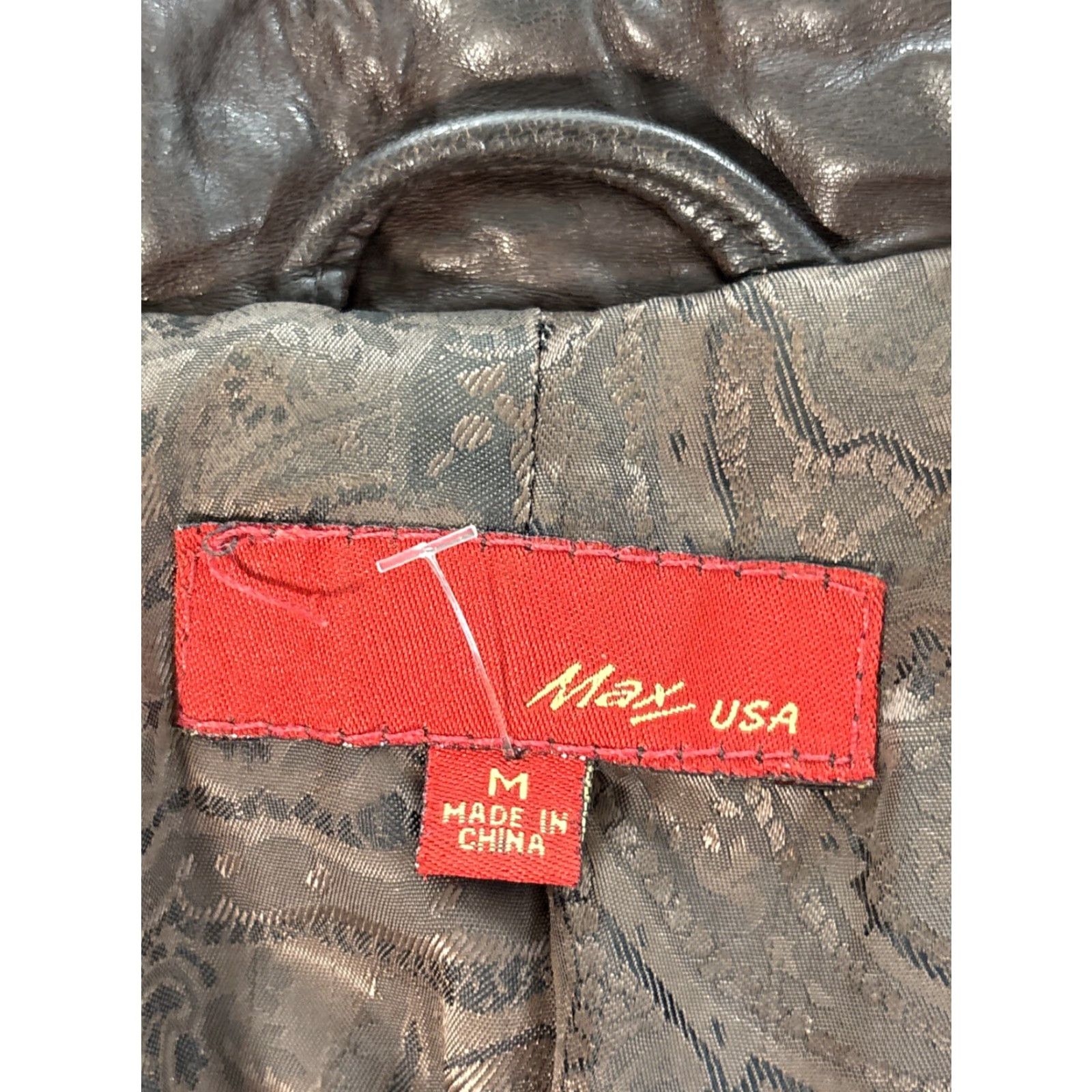 CHOCOOLATE VINTAGE Max USA Leather Jacket Mens M Brown 90s Full Zip Pocket Overcoat Leather Mens M Brown 90s Size US M / EU 48-50 / 2 - 4 Thumbnail