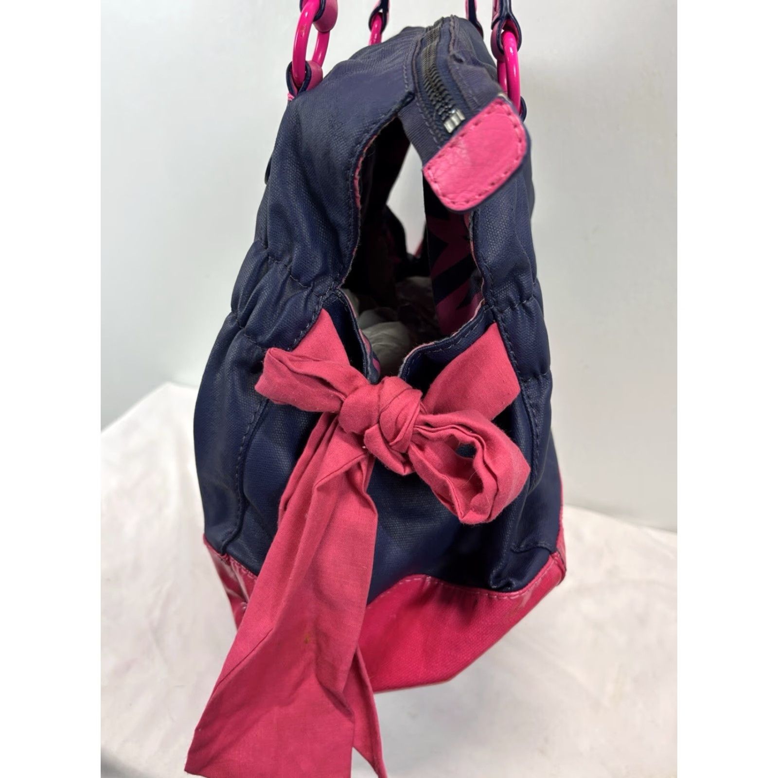 Juicy Couture VINTAGE Juicy Couture Purse Shoulder Bag Candy Pink Y2K Paris Hilton Womens Small Tote Size ONE SIZE - 6 Thumbnail