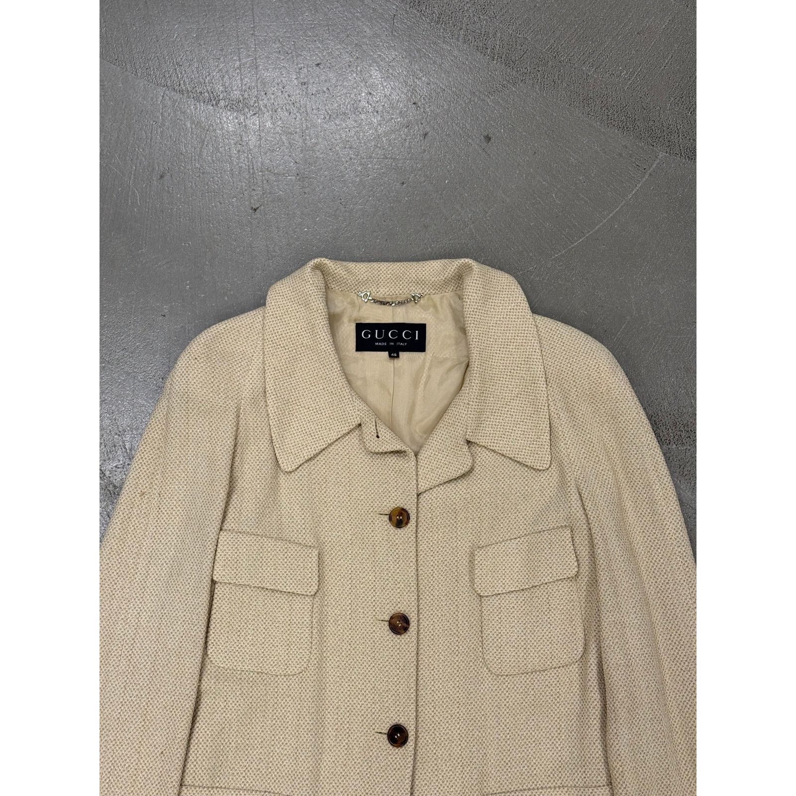 Gucci 1995 Gucci by Tom Ford linen coat Size L / US 10 / IT 46 - 4 Thumbnail