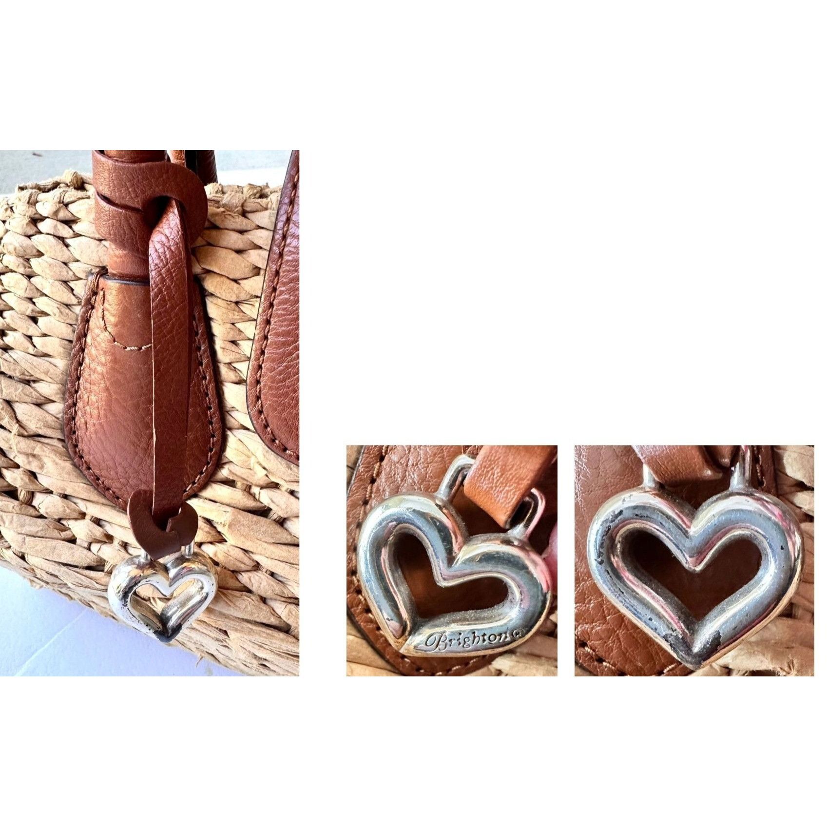 Brighton Brighton Interlok Dune Straw Leather Satchel Handbag Purse Size ONE SIZE - 3 Thumbnail