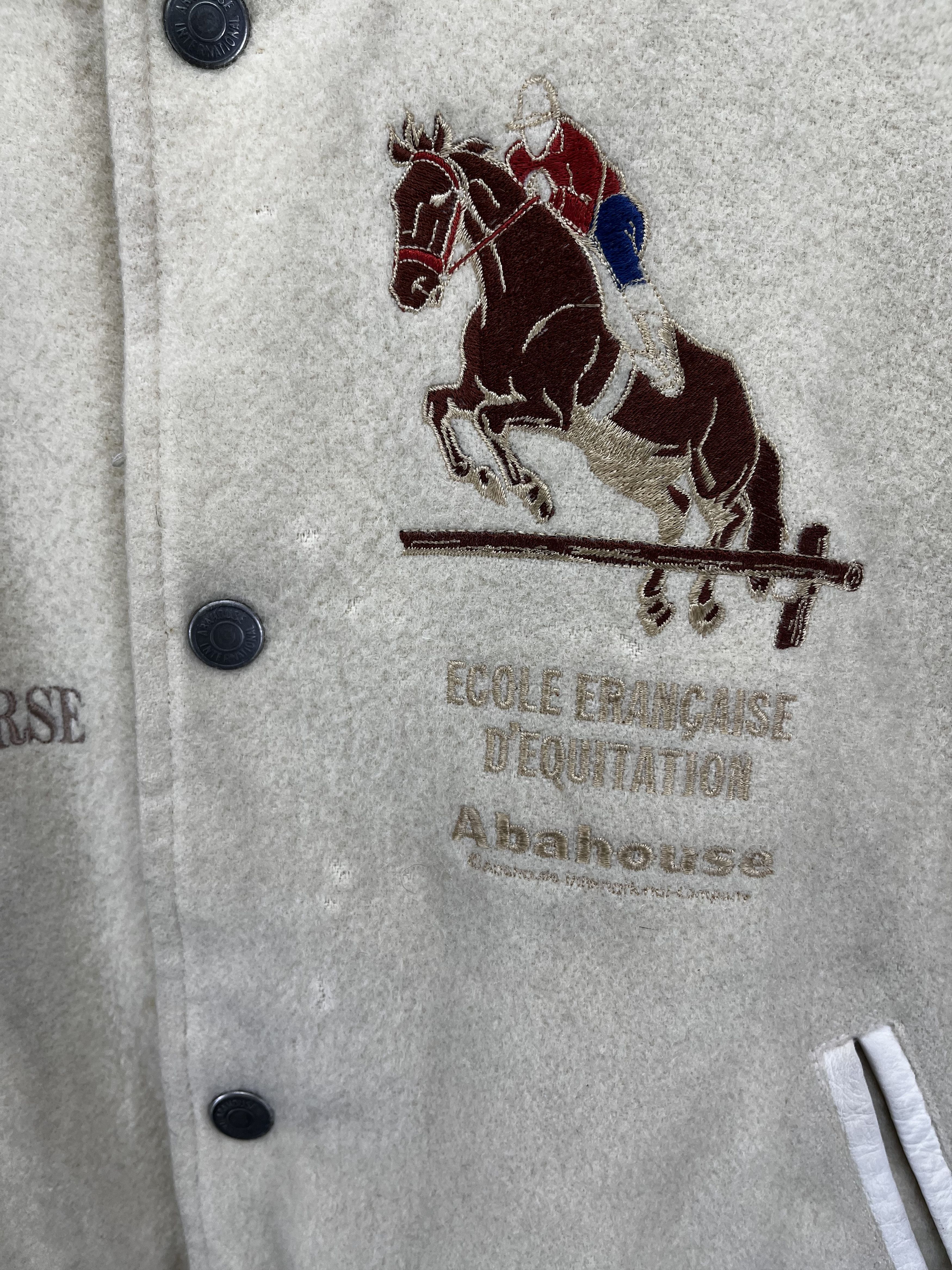 Japanese Brand Vintage Abahouse Rare Design Wool Varsity Jacket Size US M / EU 48-50 / 2 - 22 Thumbnail