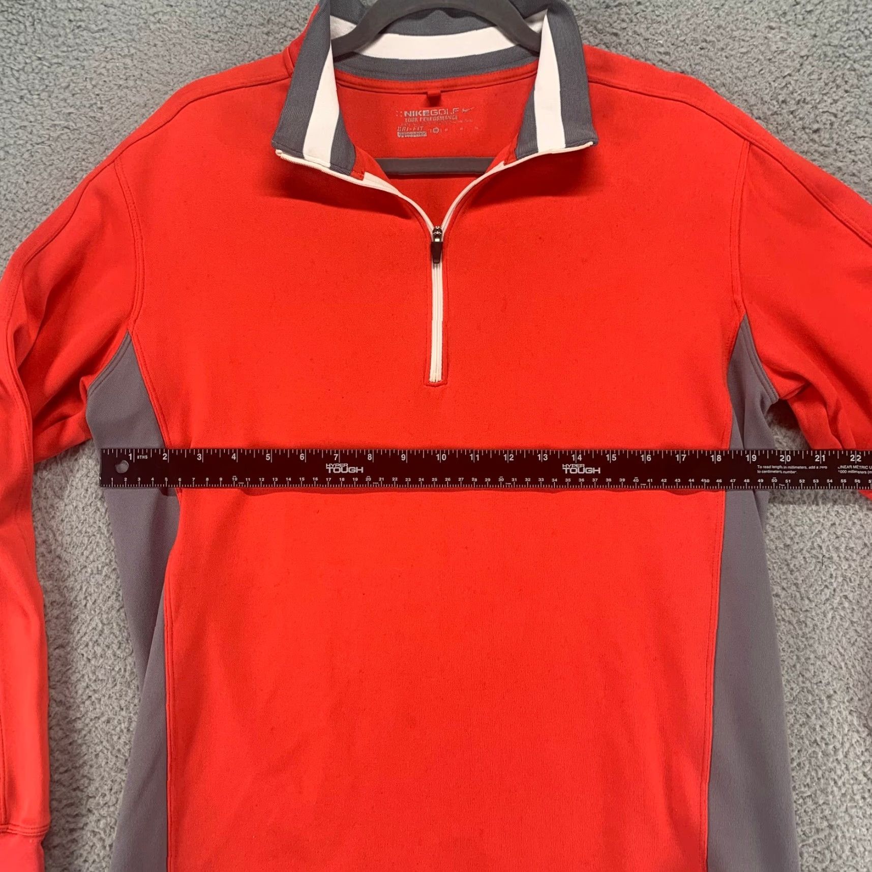 Nike Nike Jacket Womens Medium Red Golf Tour Performance Long Sleeve Quarter Zip Size M / US 6-8 / IT 42-44 - 6 Thumbnail