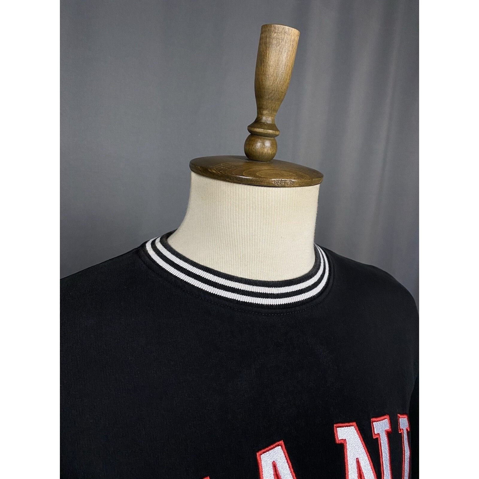 Karl Kani Karl Kani Big Logo Men's Black Crewneck Sweater Size S Size US S / EU 44-46 / 1 - 6 Thumbnail
