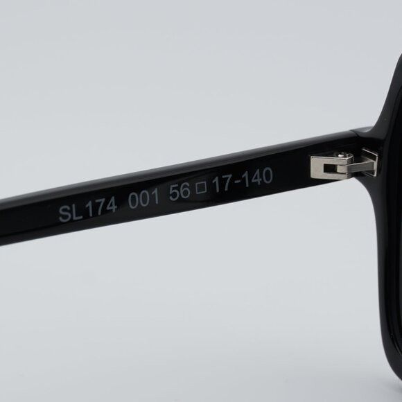 Saint Laurent Paris Saint Laurent SL174 001 Sunglasses Black Square Frame Size ONE SIZE - 9 Thumbnail