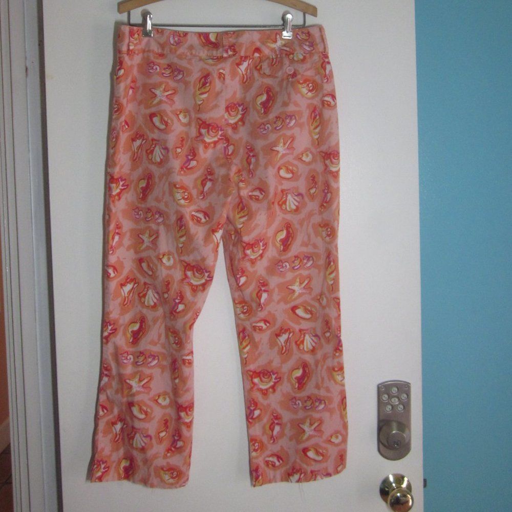 Other Holly Lane Womens Summer Patterned Pants Size 12 Size 30" / US 8 / IT 44 - 3 Thumbnail
