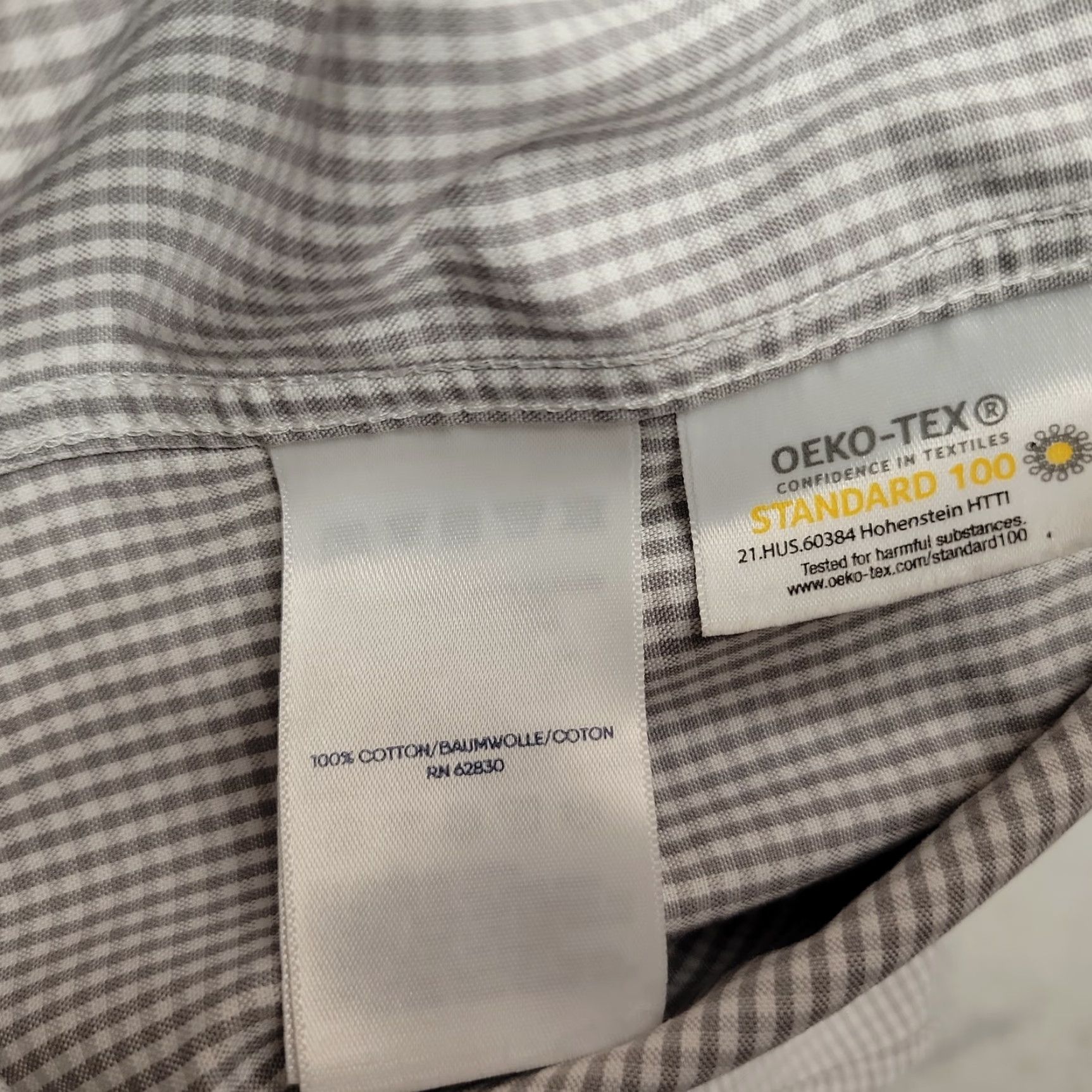 Lands' End Lands' End Shirt Men 16.5 36 Tall Gray No Iron Supima Pinpoint Oxford Button-Down Long Sleeve Size US XL / EU 56 / 4 - 6 Thumbnail