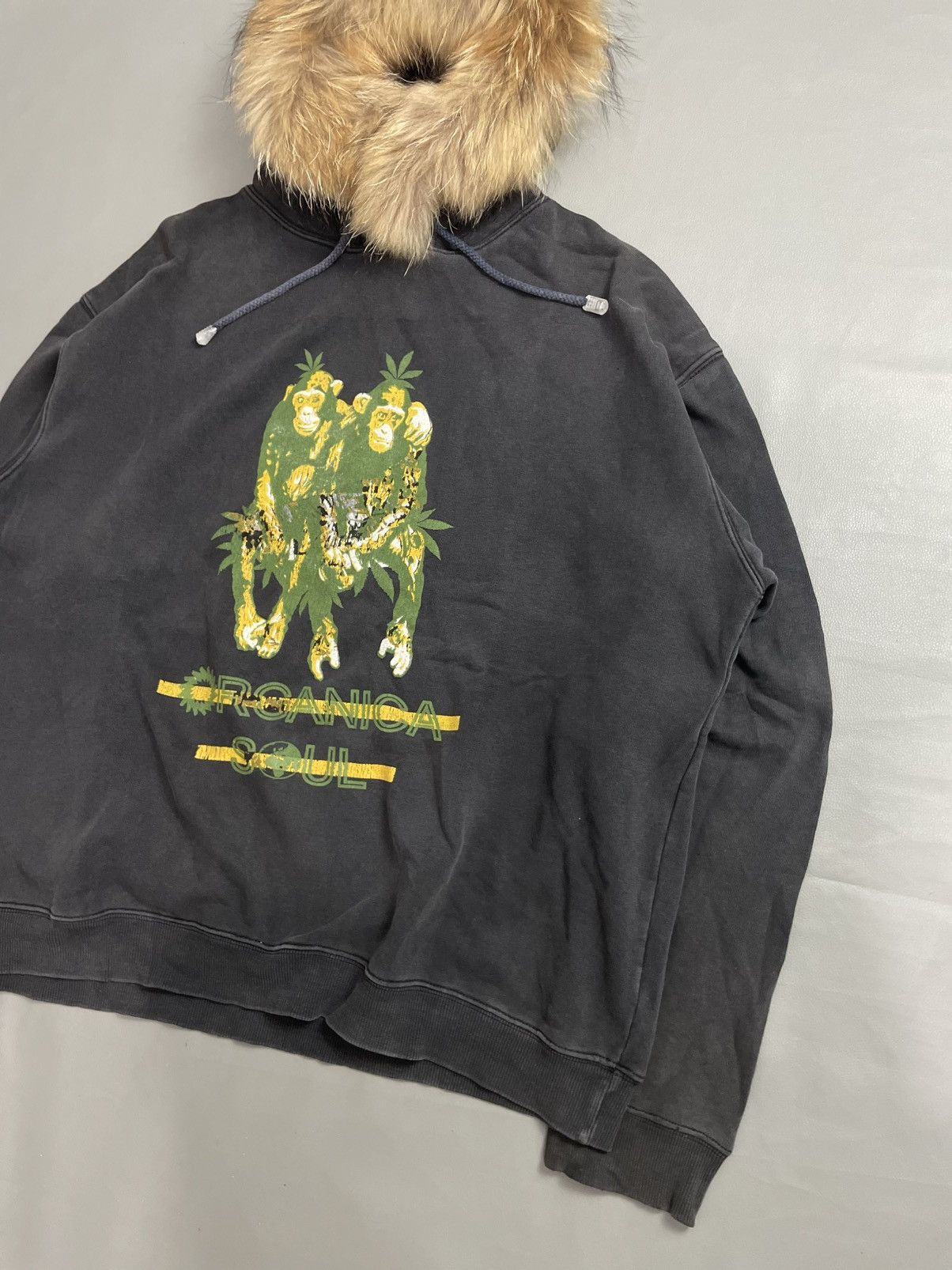 Japanese Brand Organica soul Fur Hoodie Size US L / EU 52-54 / 3 - 2 Thumbnail