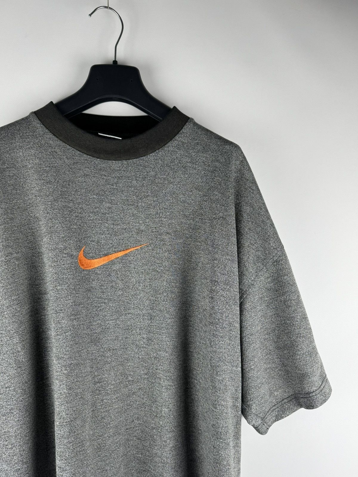 Nike Nike Vintage Center Swoosh T-Shirt Grey Orange Size US XL / EU 56 / 4 - 2 Thumbnail