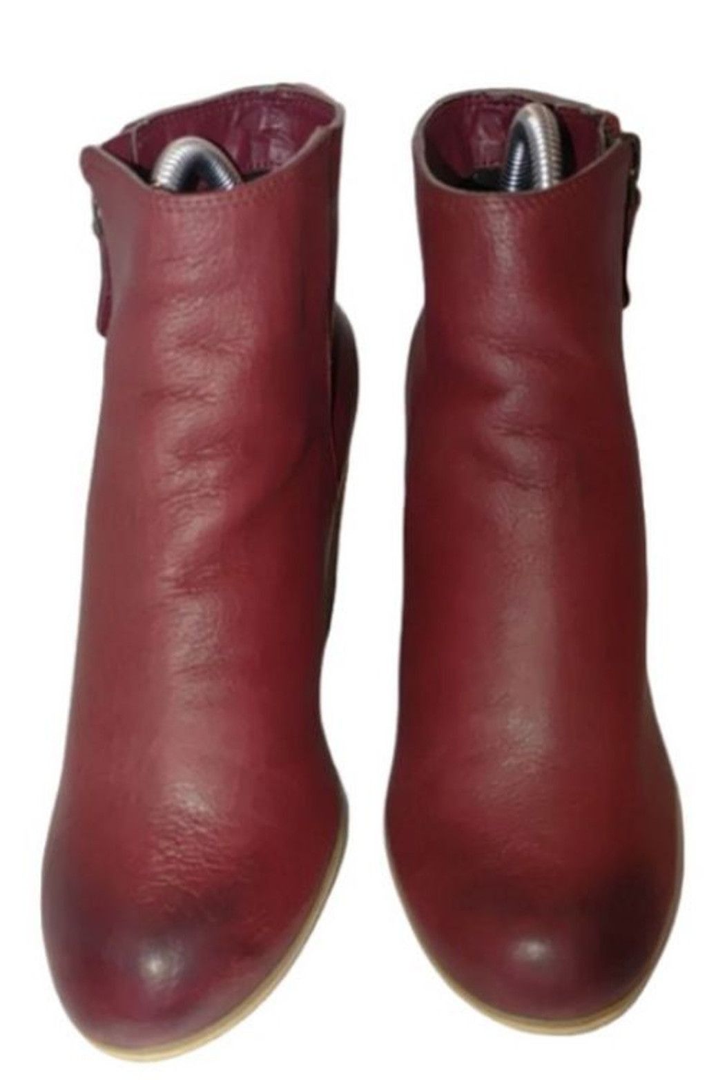 Nordstrom BP Brass Plum Leather Booties Size 8M Size US 8 / IT 38 - 1 Thumbnail